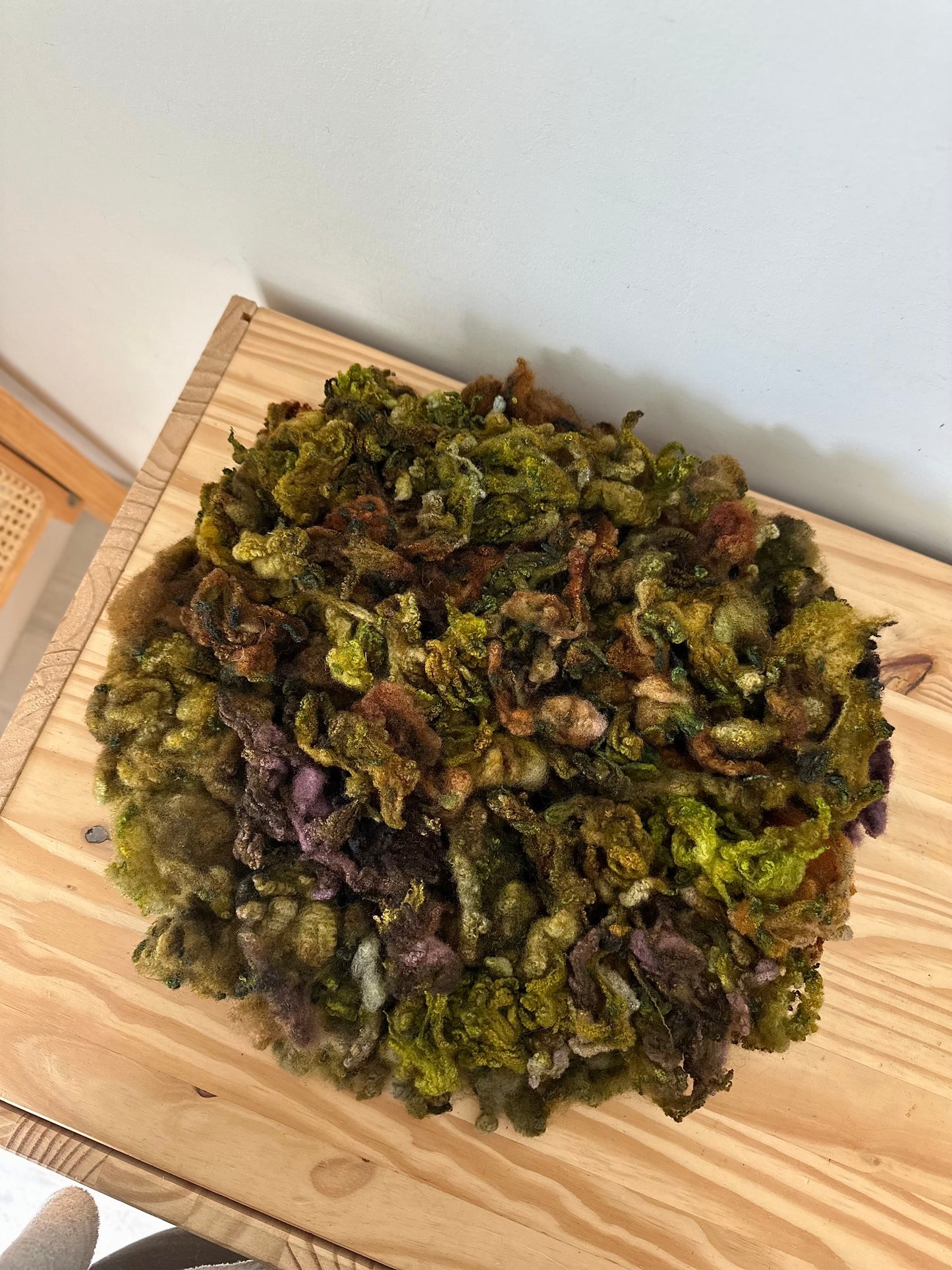 hand dyed polypay fleece