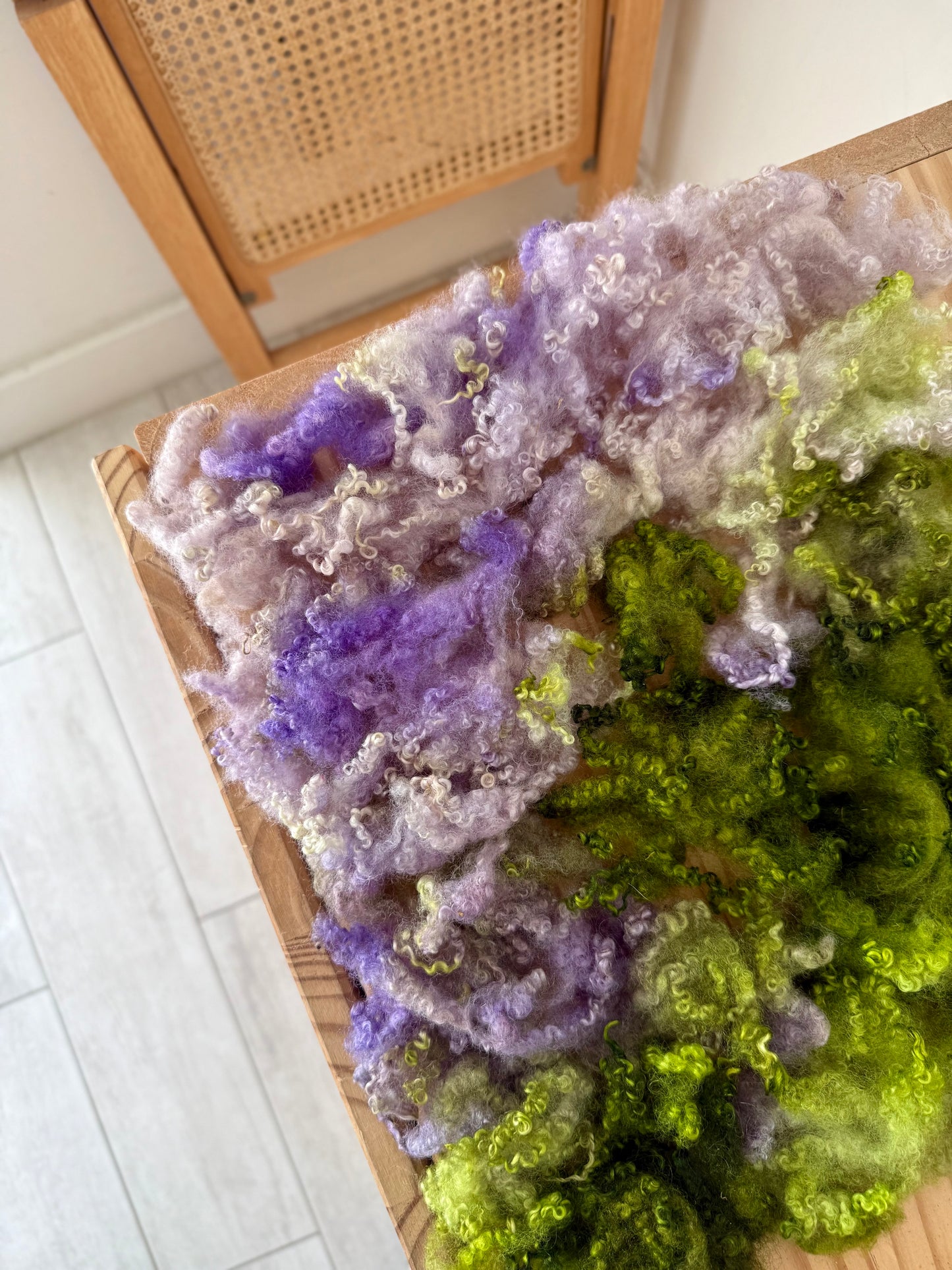 bluefaced leicester locks - enchanted forest