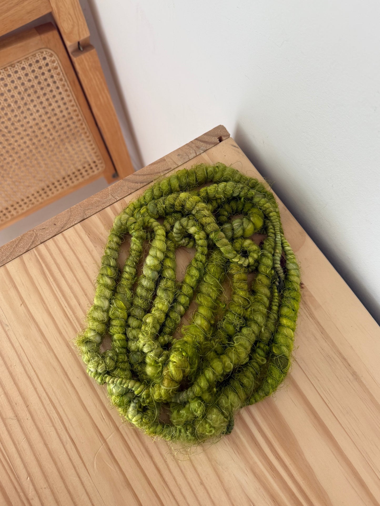 chartreuse green art yarn