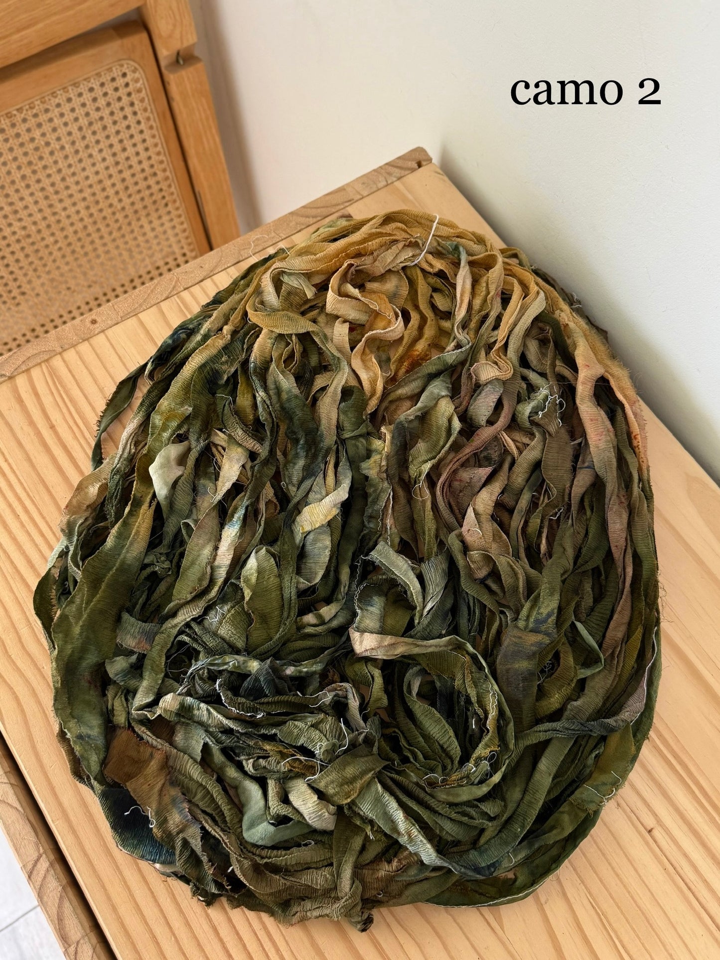 hand-dyed chiffon silk ribbon