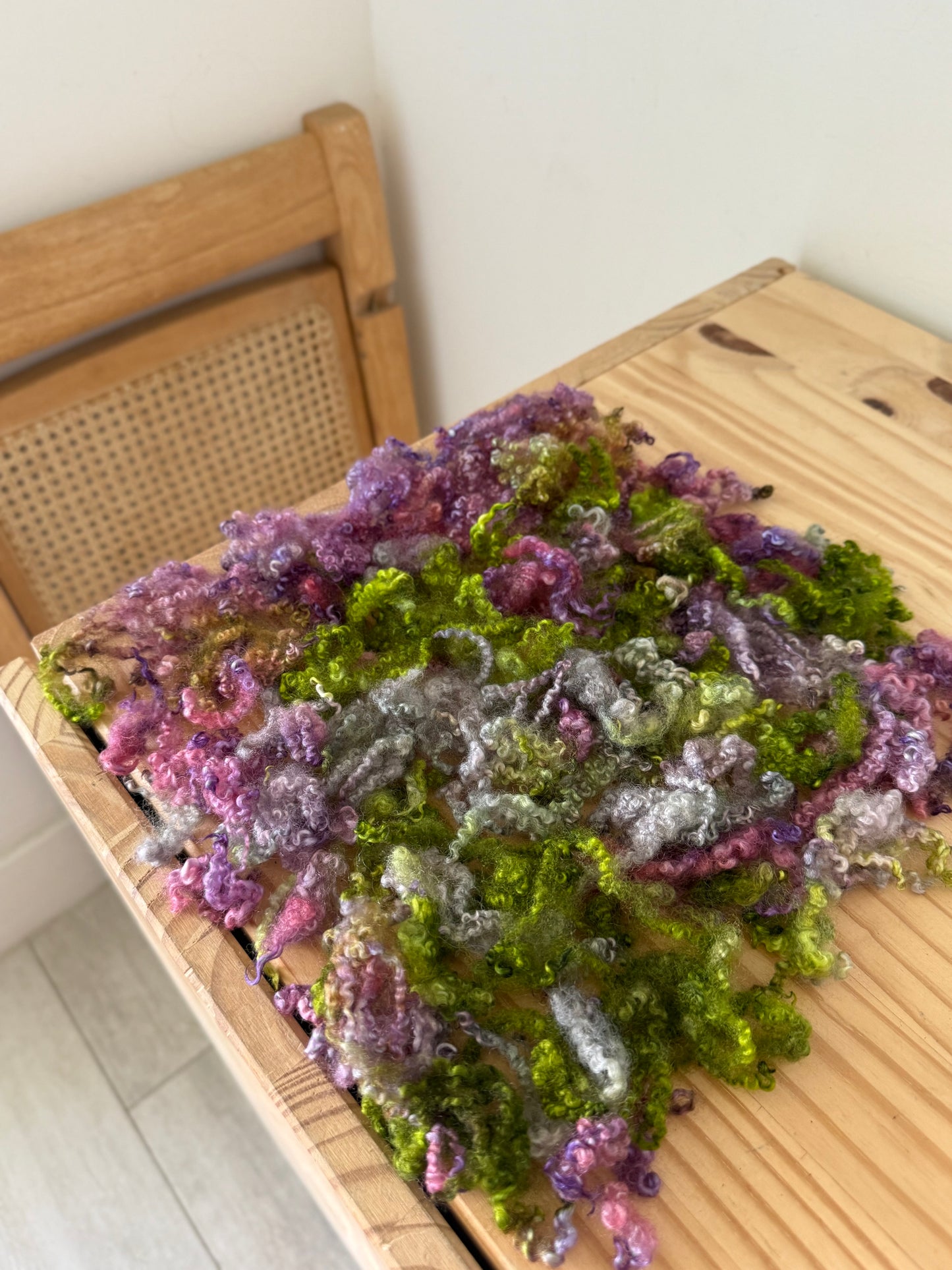 bfl x border leicester cross locks - lavender & green