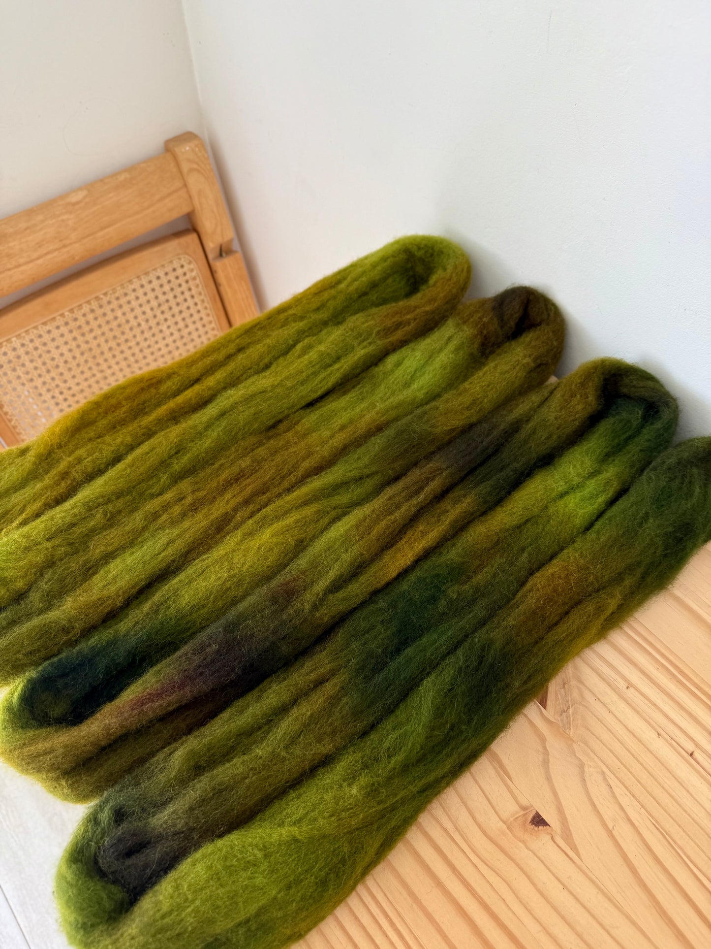 bluefaced leicester wool - forest floor