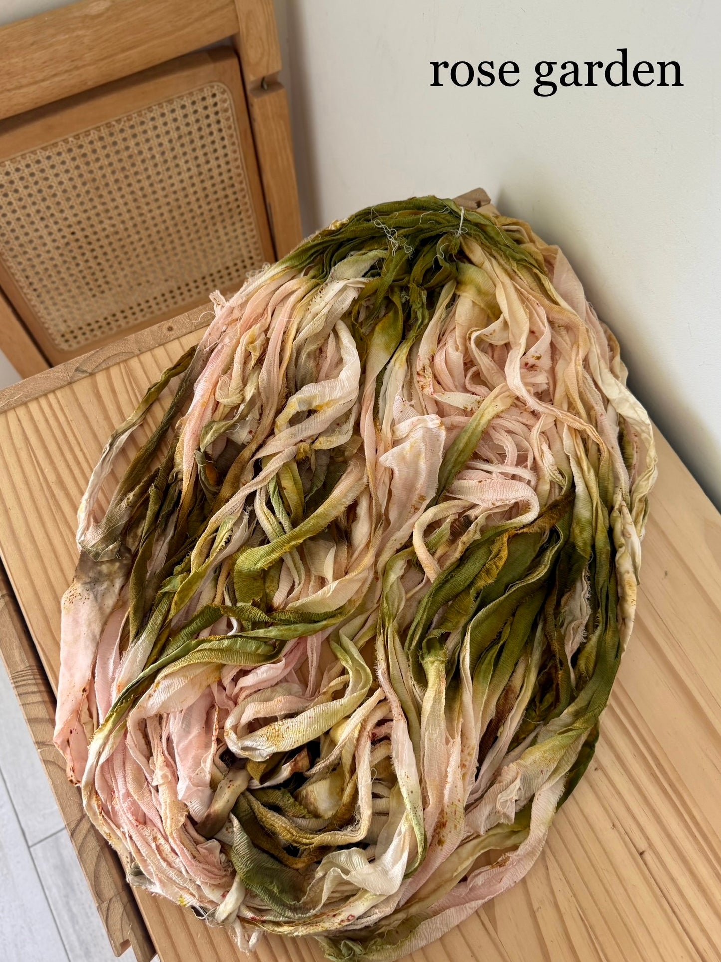 hand-dyed chiffon silk ribbon