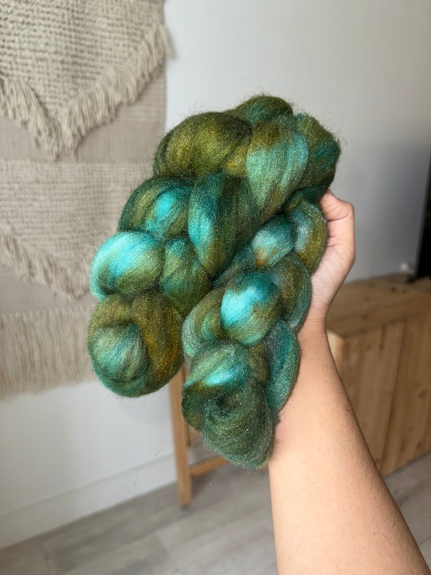 sparkle nylon top - teal blue