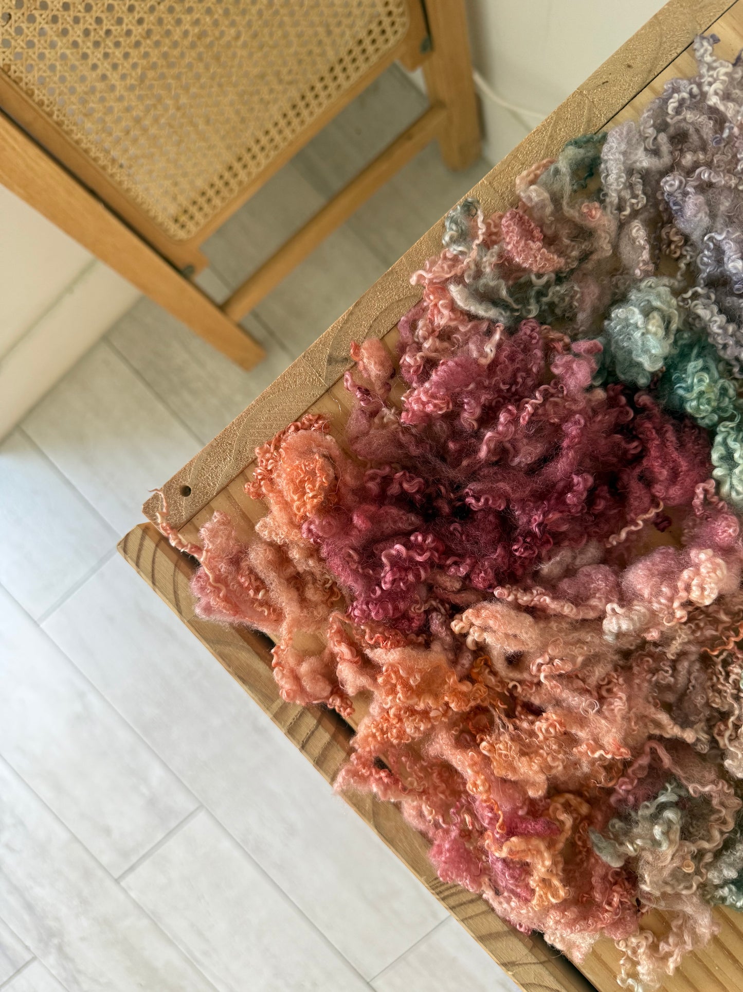 bfl tiny curls - magenta mint lavender