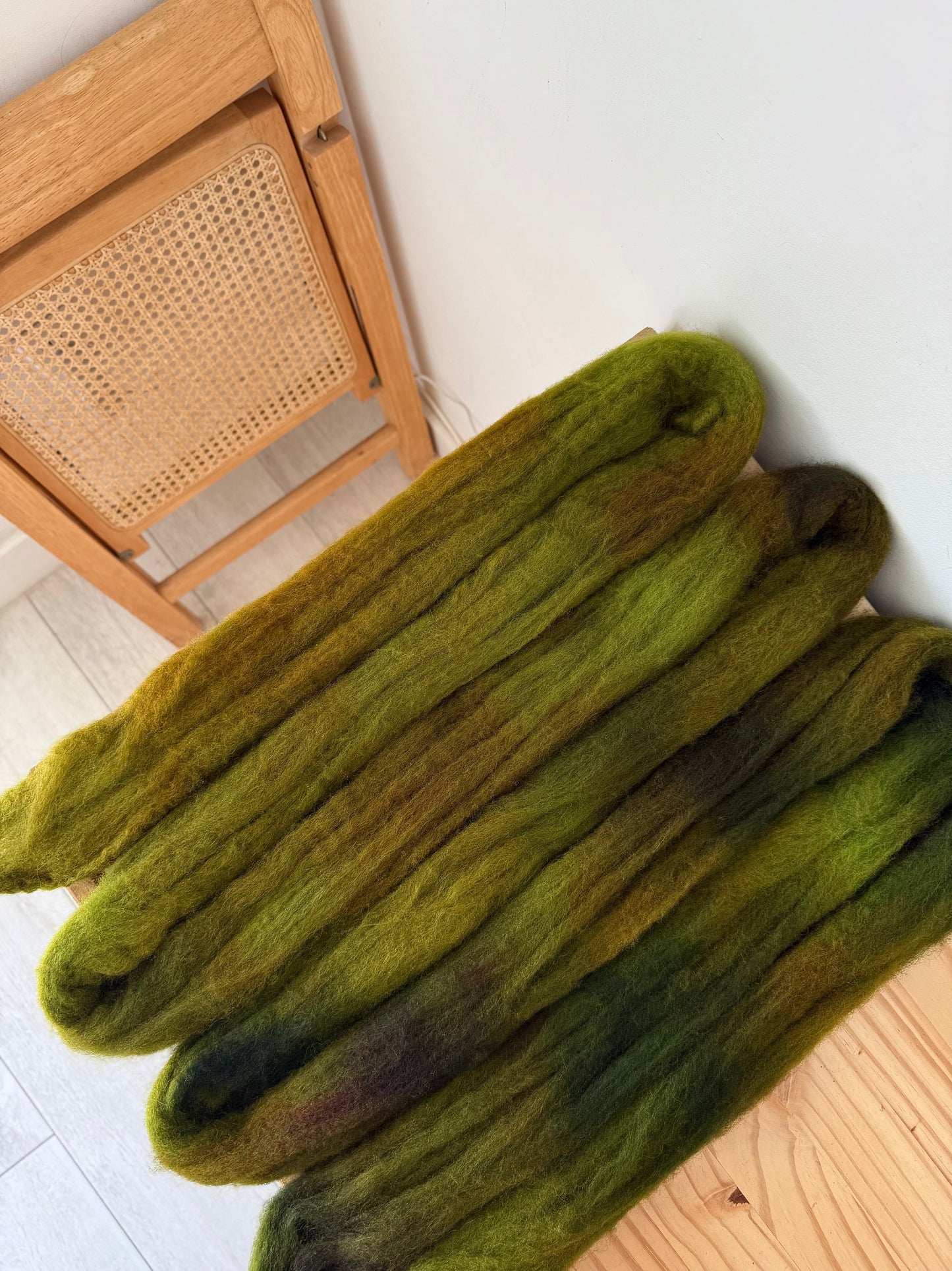 bluefaced leicester wool - forest floor