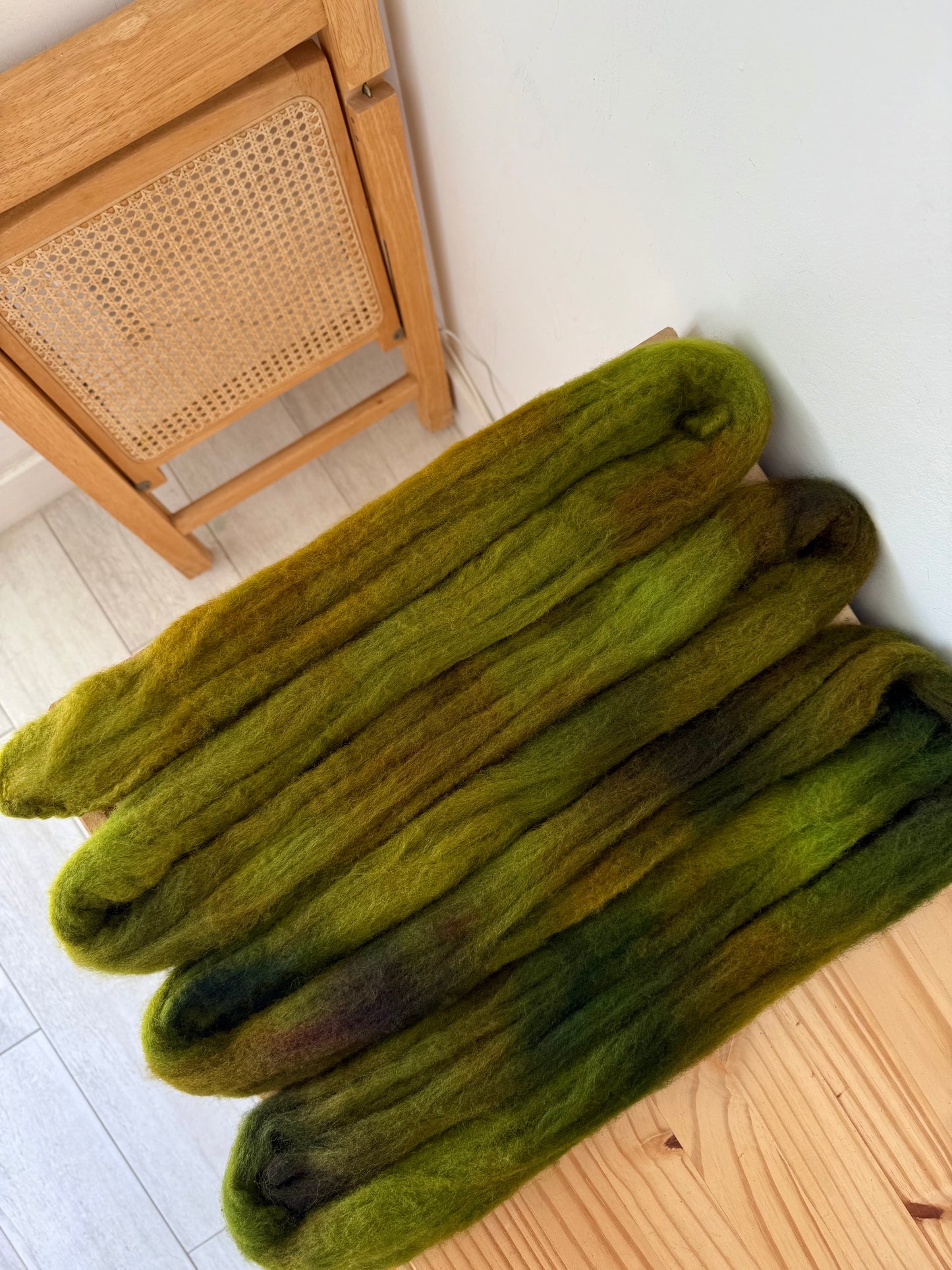 bluefaced leicester wool - forest floor