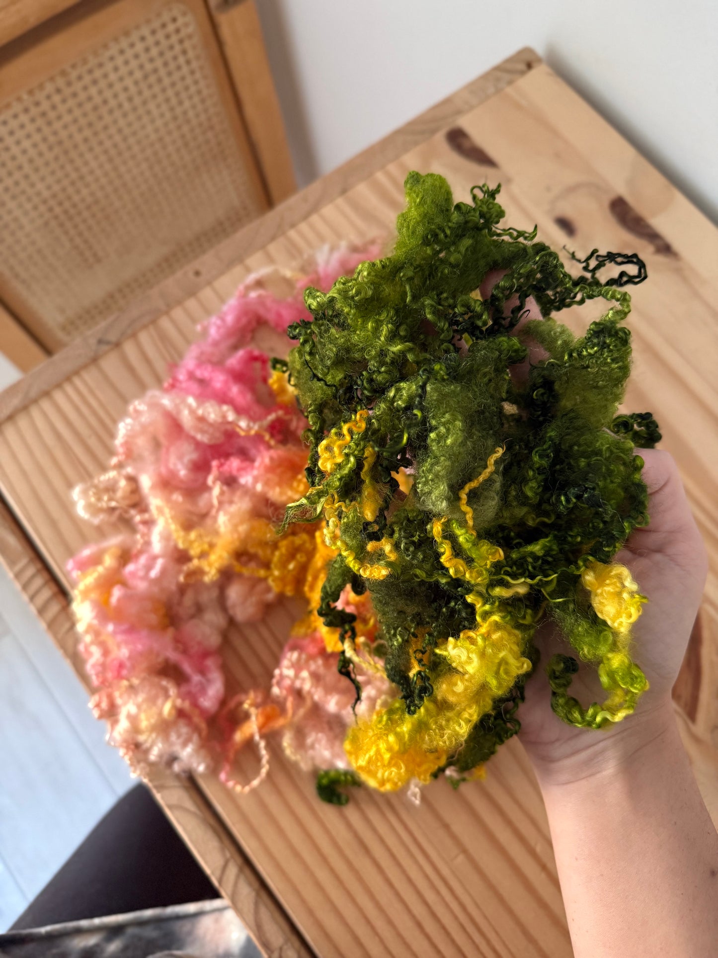 bluefaced leicester locks - summer sun