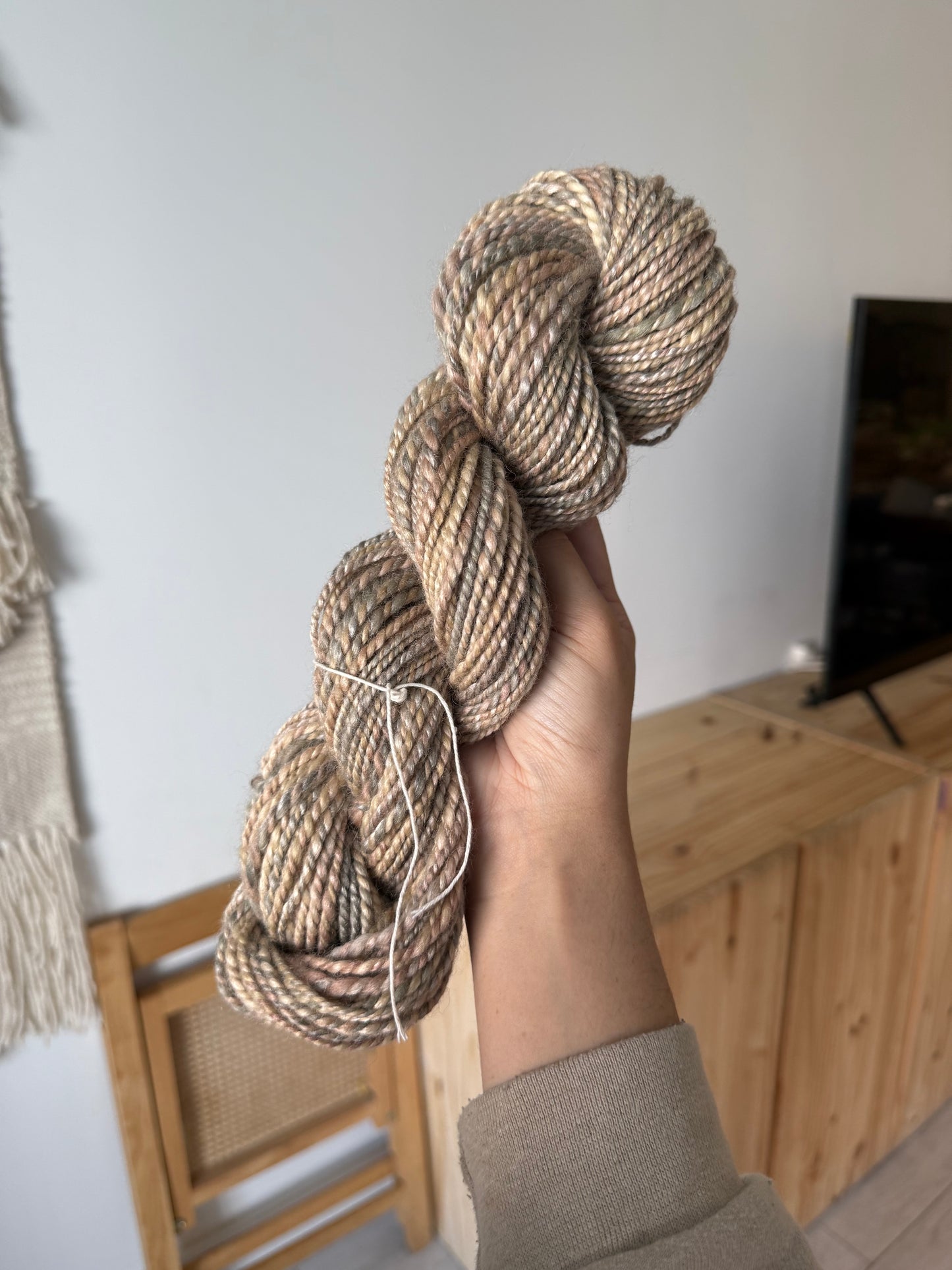 merino/mulberry silk handspun yarn