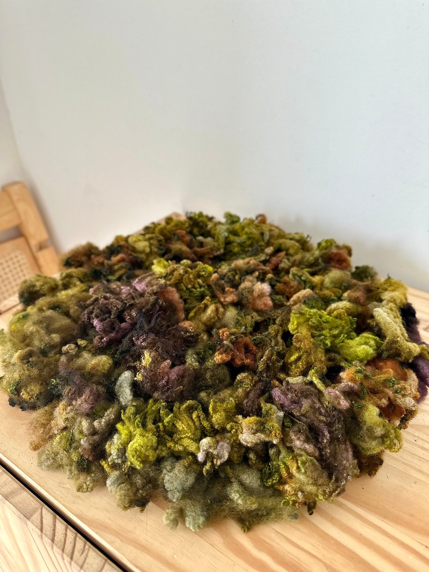 hand dyed polypay fleece
