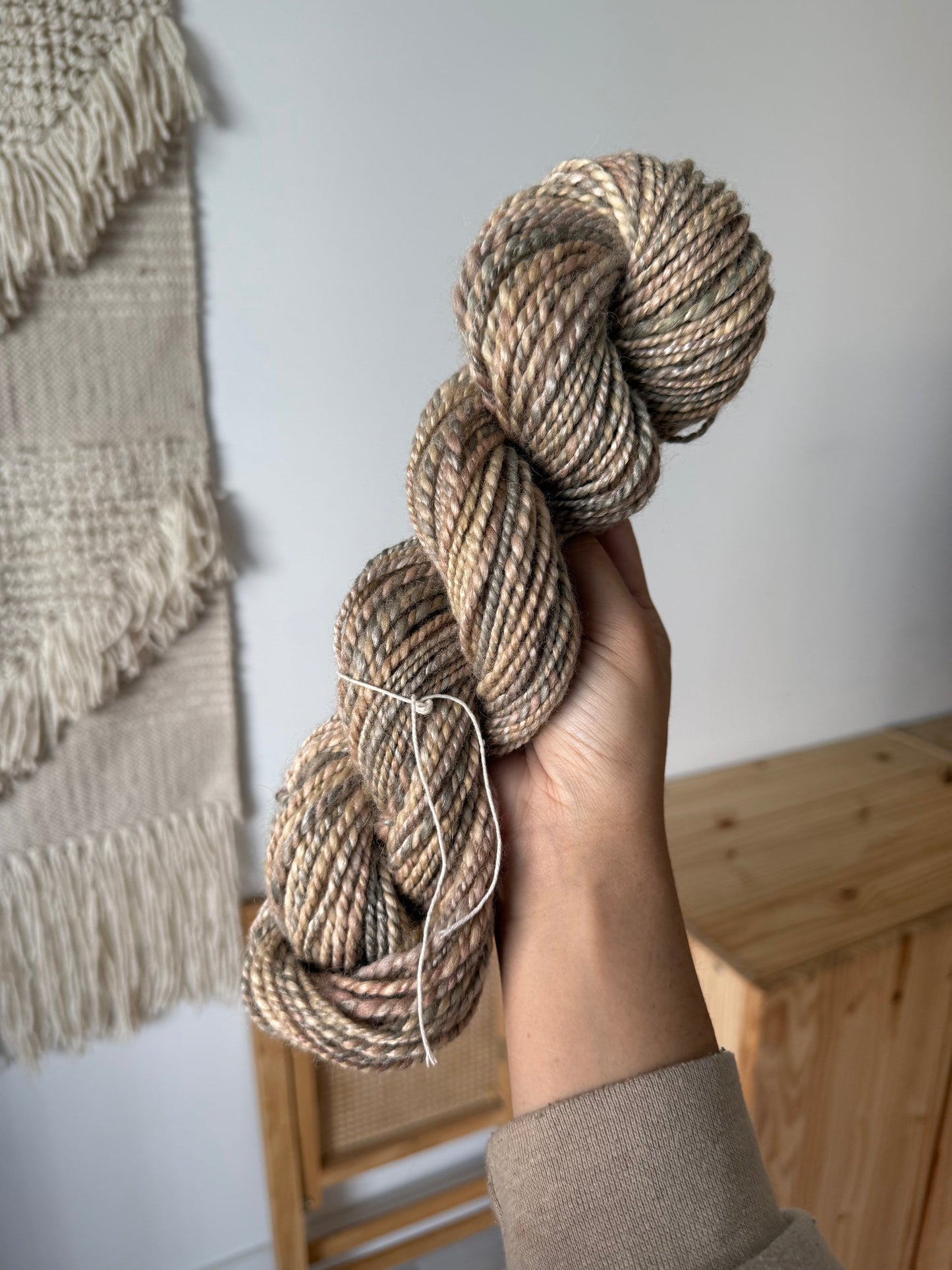 merino/mulberry silk handspun yarn