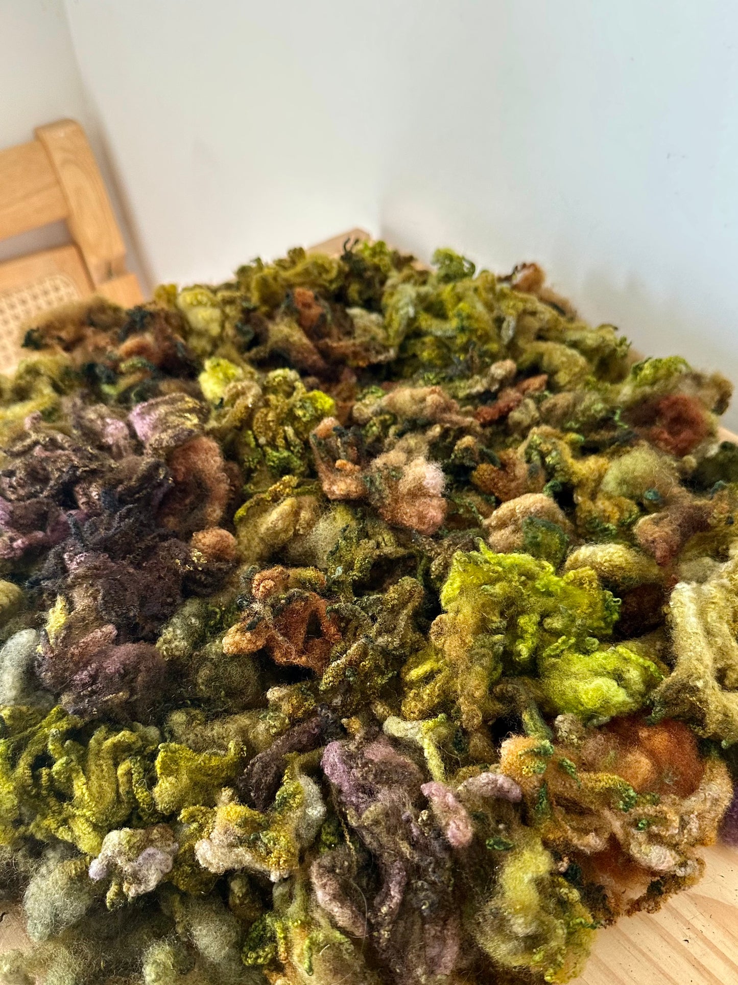 hand dyed polypay fleece