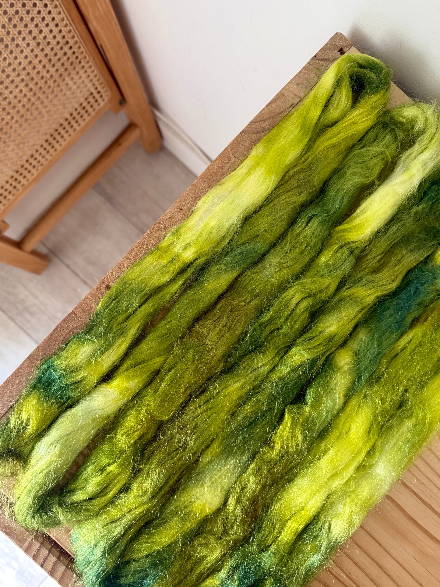 firestar sparkle nylon top - olive & pistachio