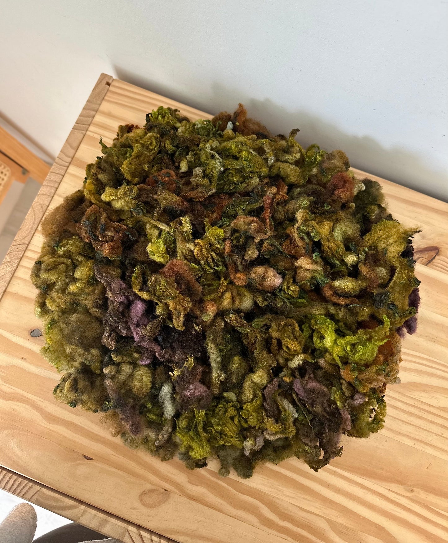 hand dyed polypay fleece