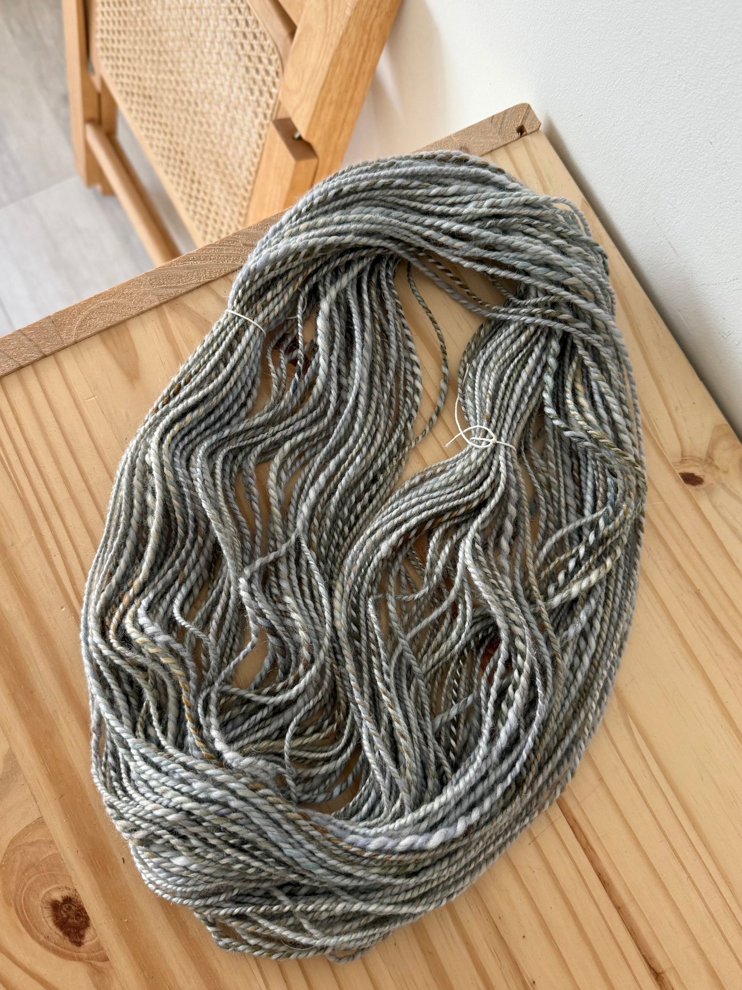 bfl/kid mohair handspun yarn