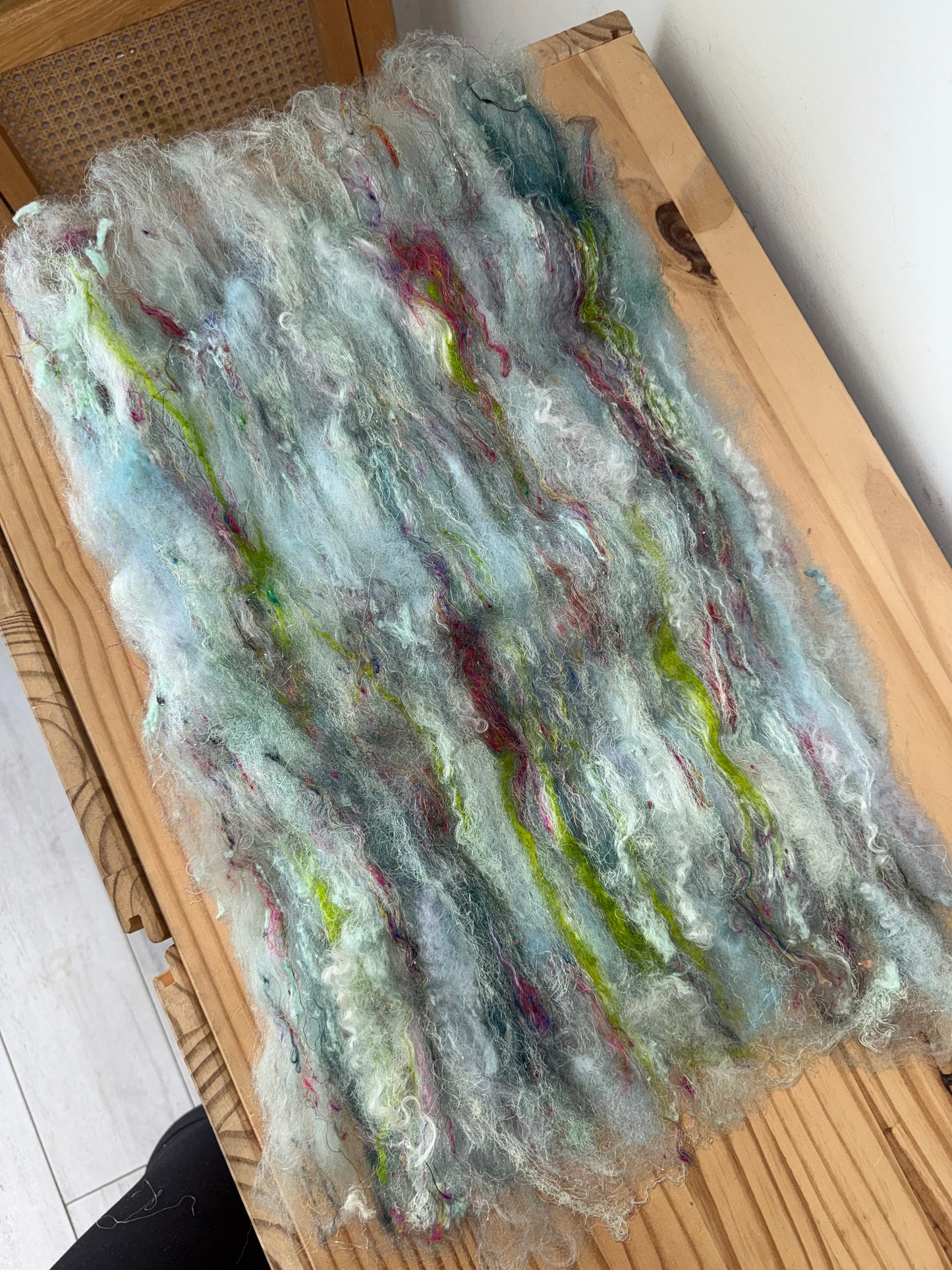 art batt - ice glacier with pops of color