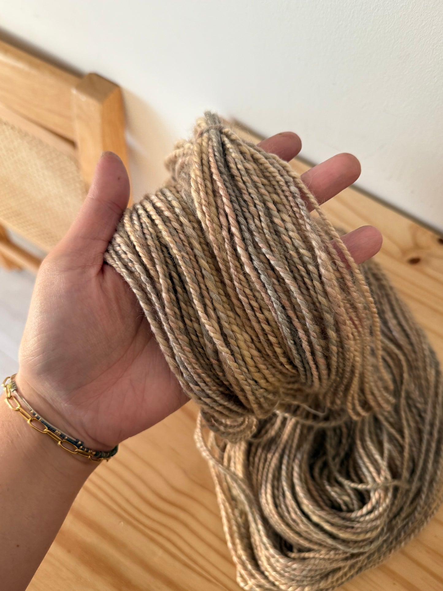 merino/mulberry silk handspun yarn