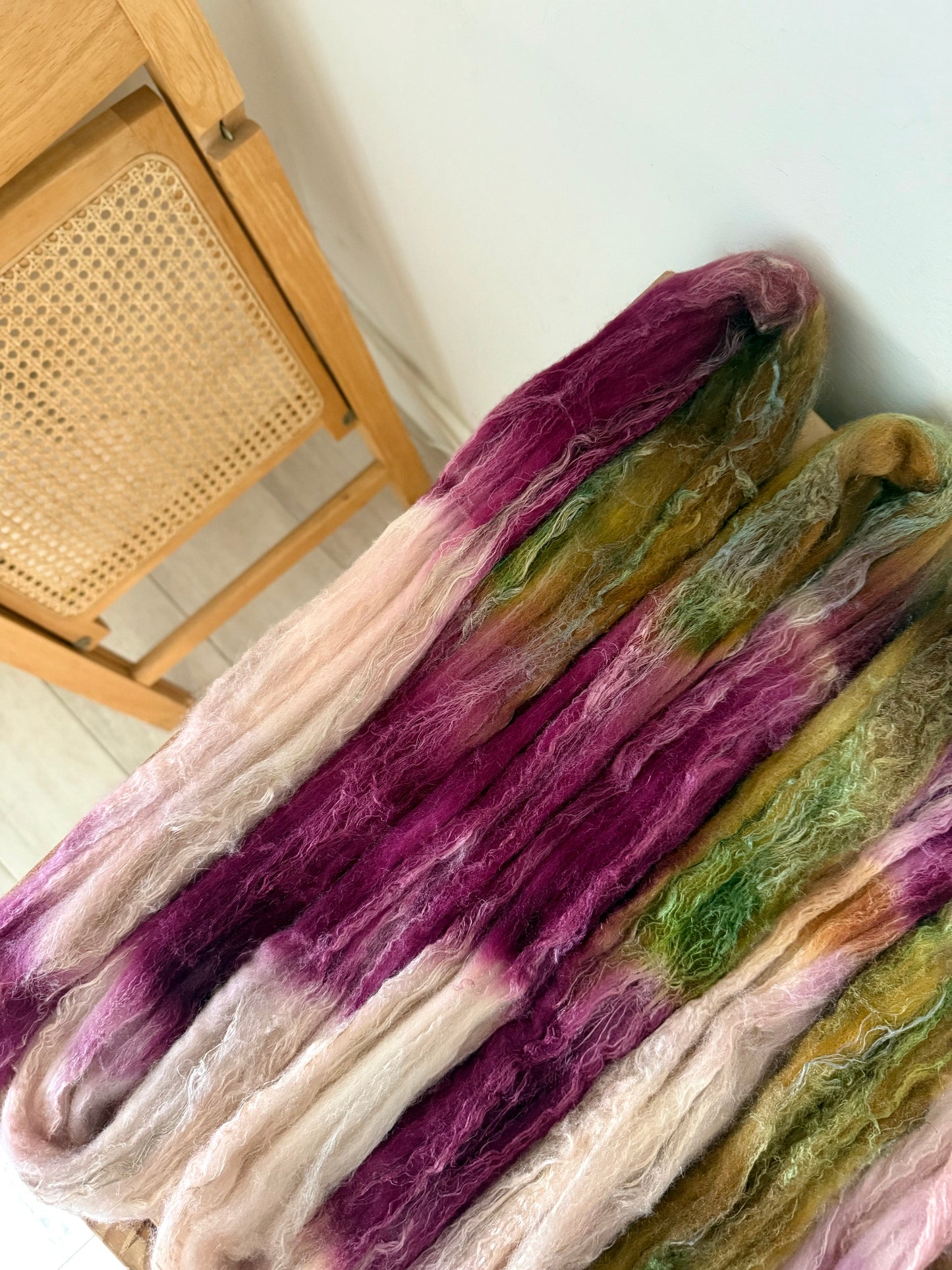 merino/silk/flax wool - sangria