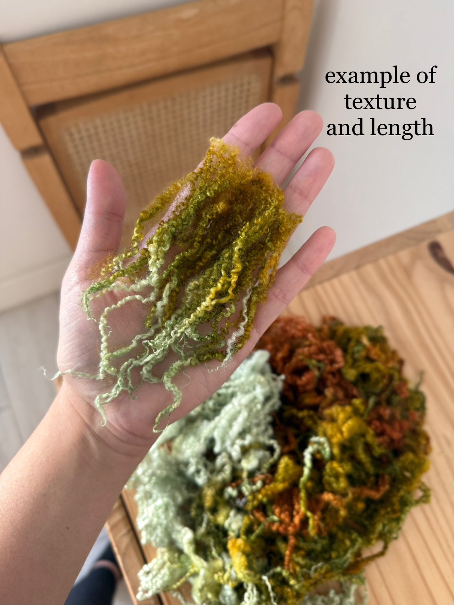 bluefaced leicester locks - red pepper