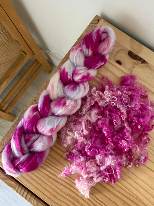 3oz hand dyed fiber packs