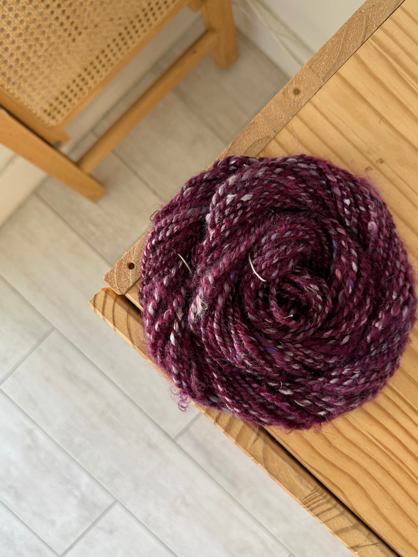 2 ply handspun yarn #2