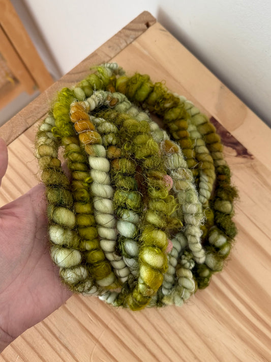 sage green art yarn