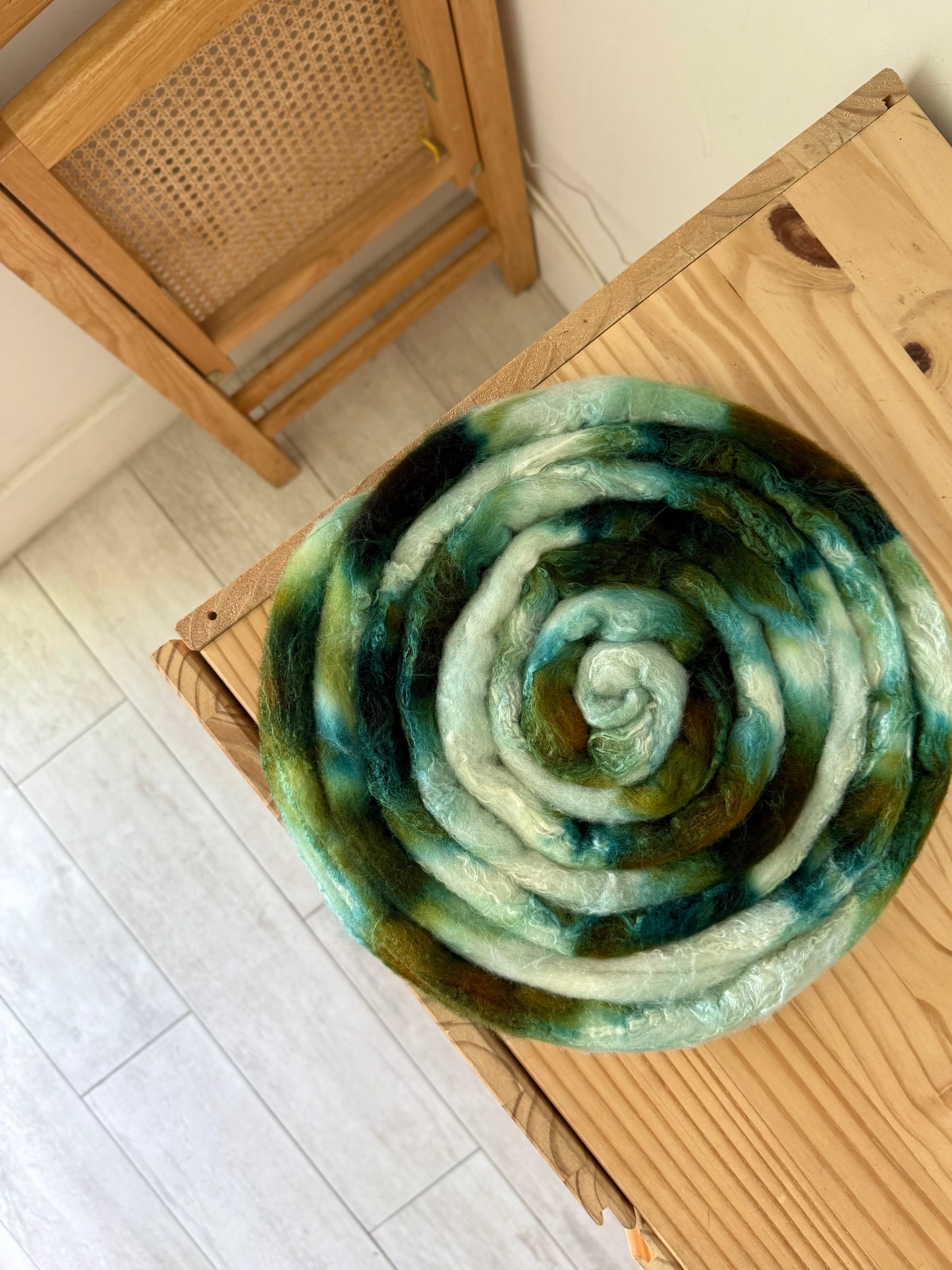 merino/silk - evergreen 4oz