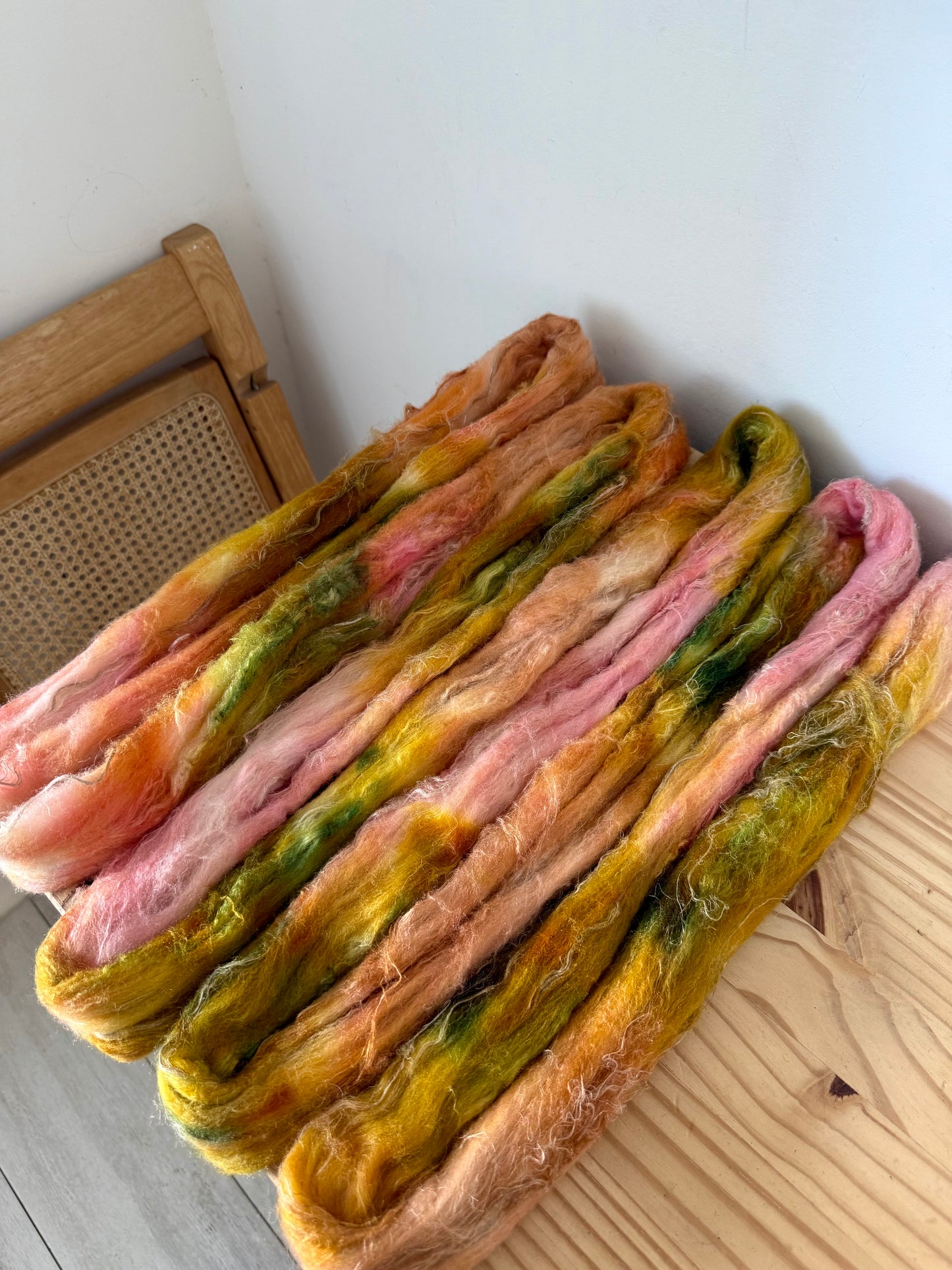 merino/silk/flax wool - tequila sunrise