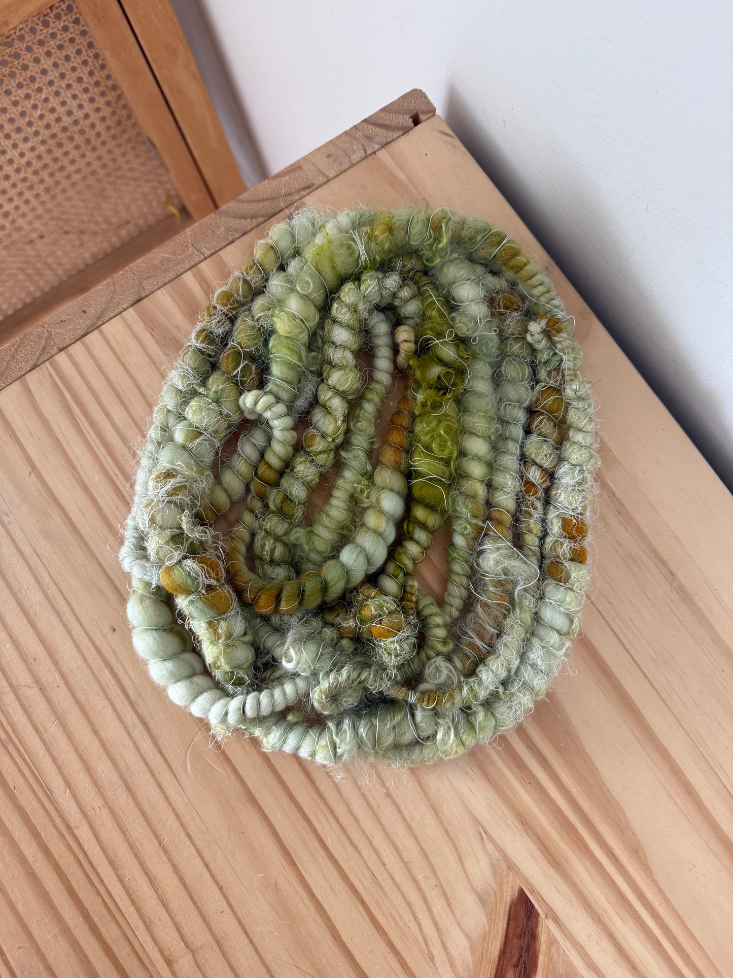 light sage green art yarn