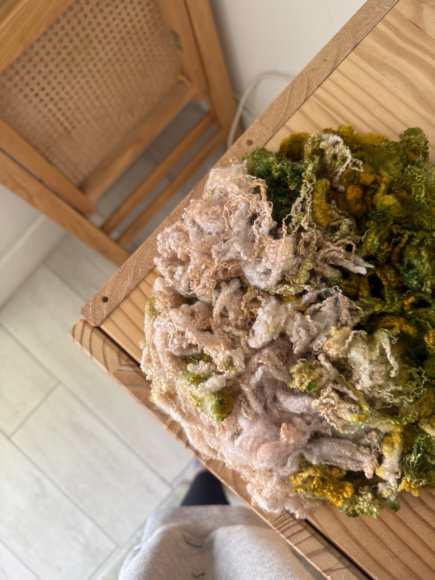 bluefaced leicester locks - rose garden