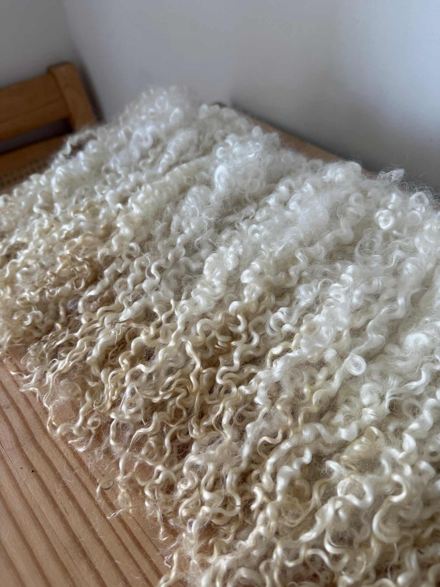 washed & scoured extra long wensleydale locks