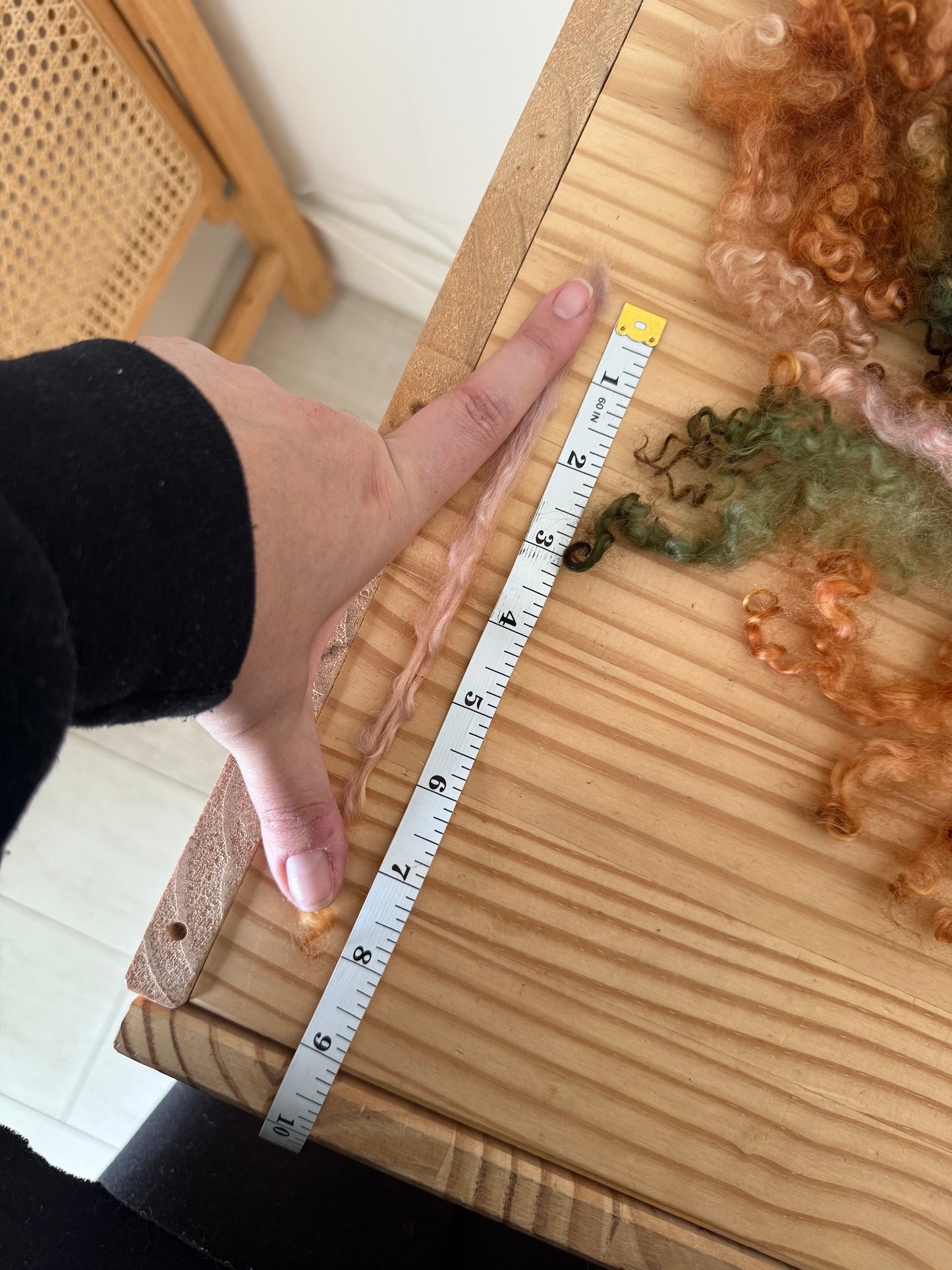 wensleydale locks - vintage rose