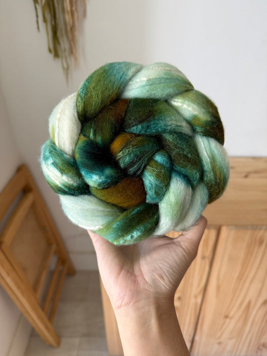 merino/silk - evergreen 4oz