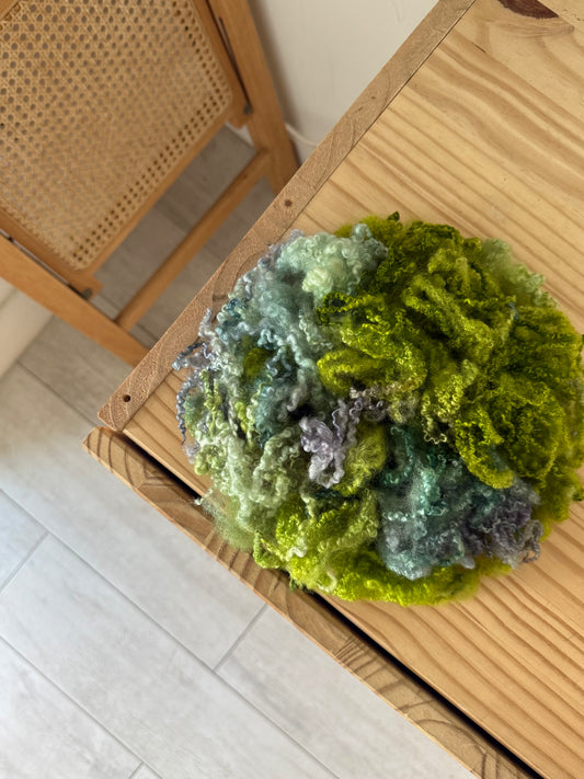 bfl tiny curls - chartreuse mint & lavender
