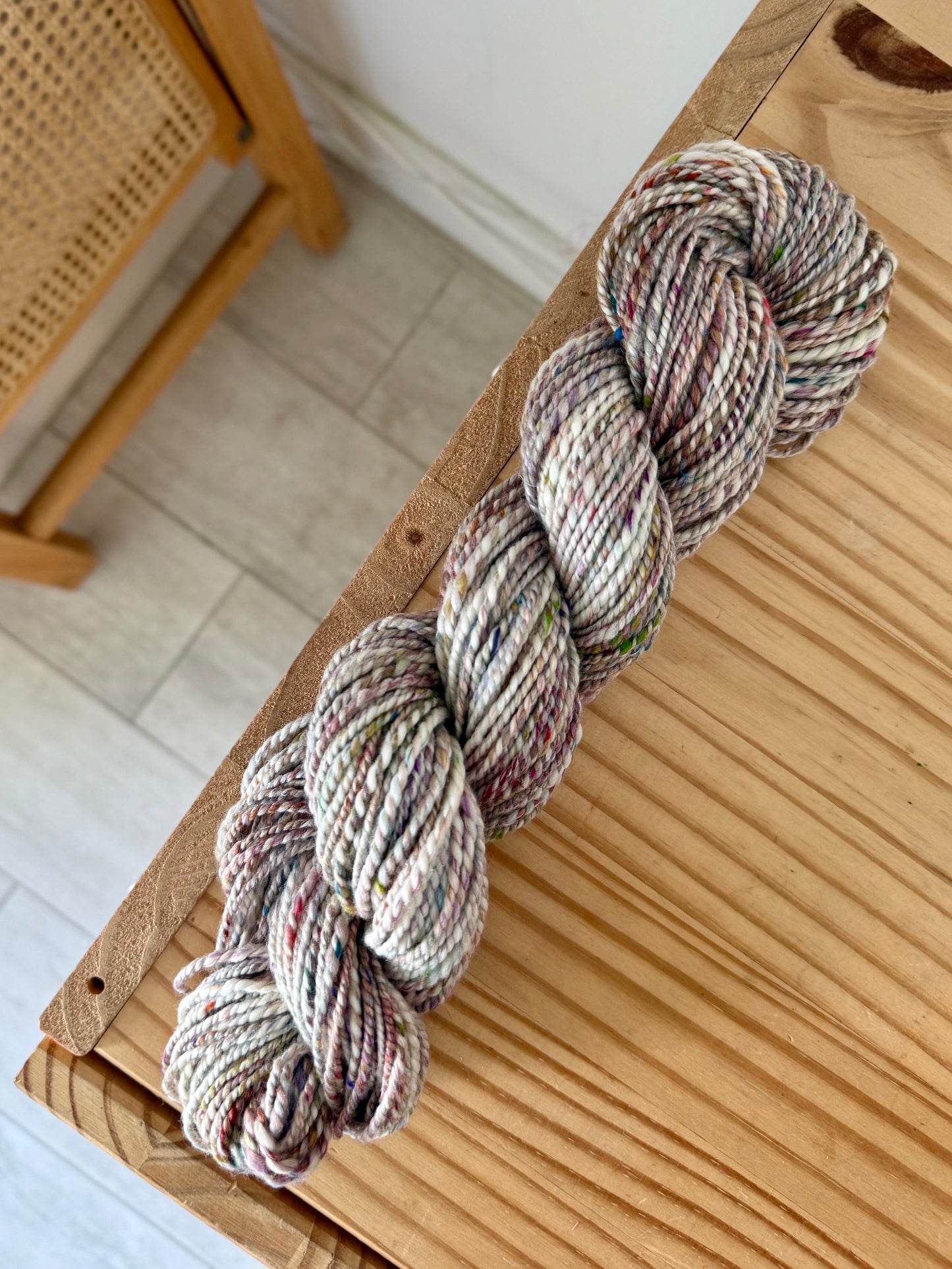 2 ply handspun yarn #4