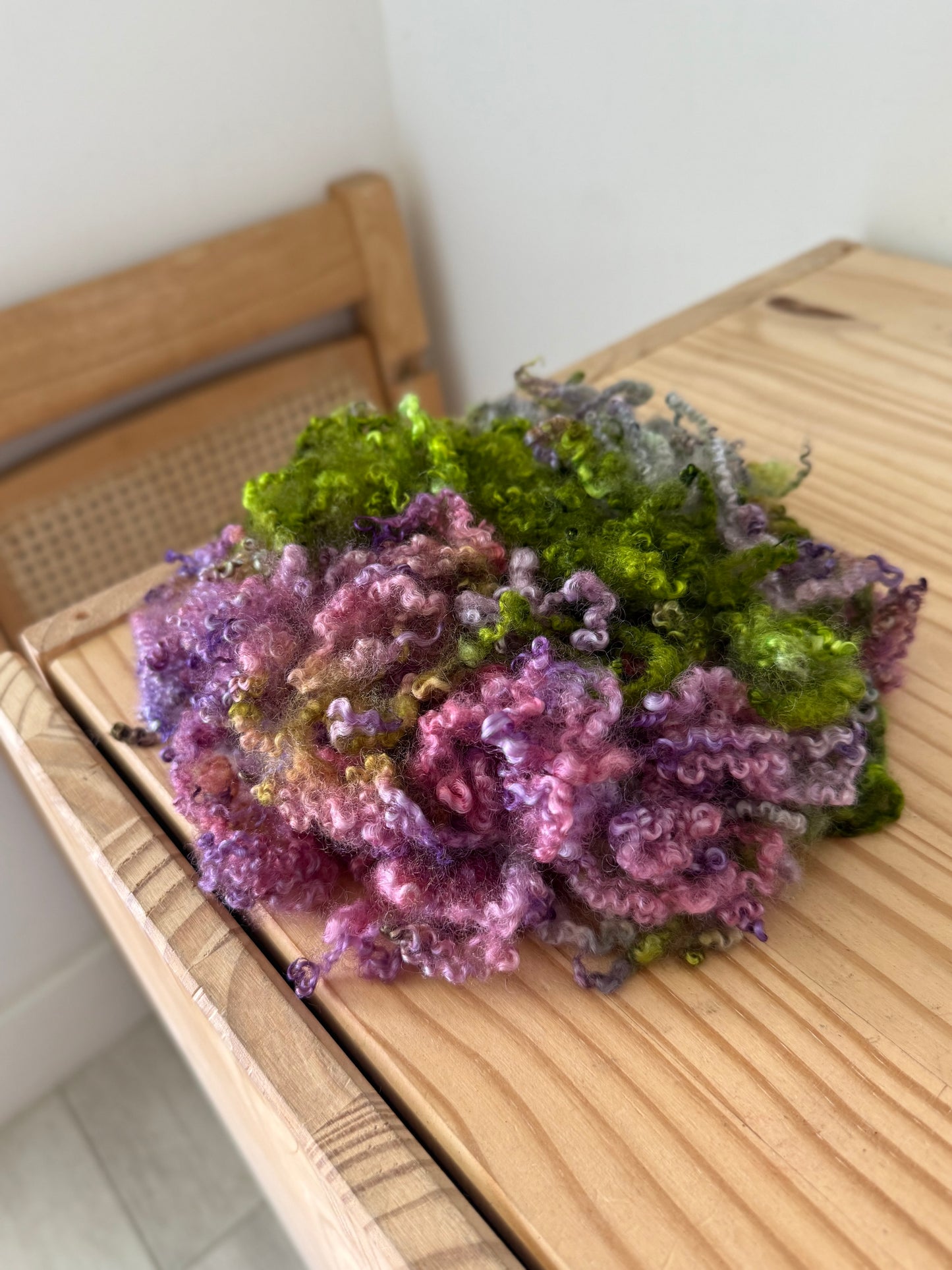 bfl x border leicester cross locks - lavender & green