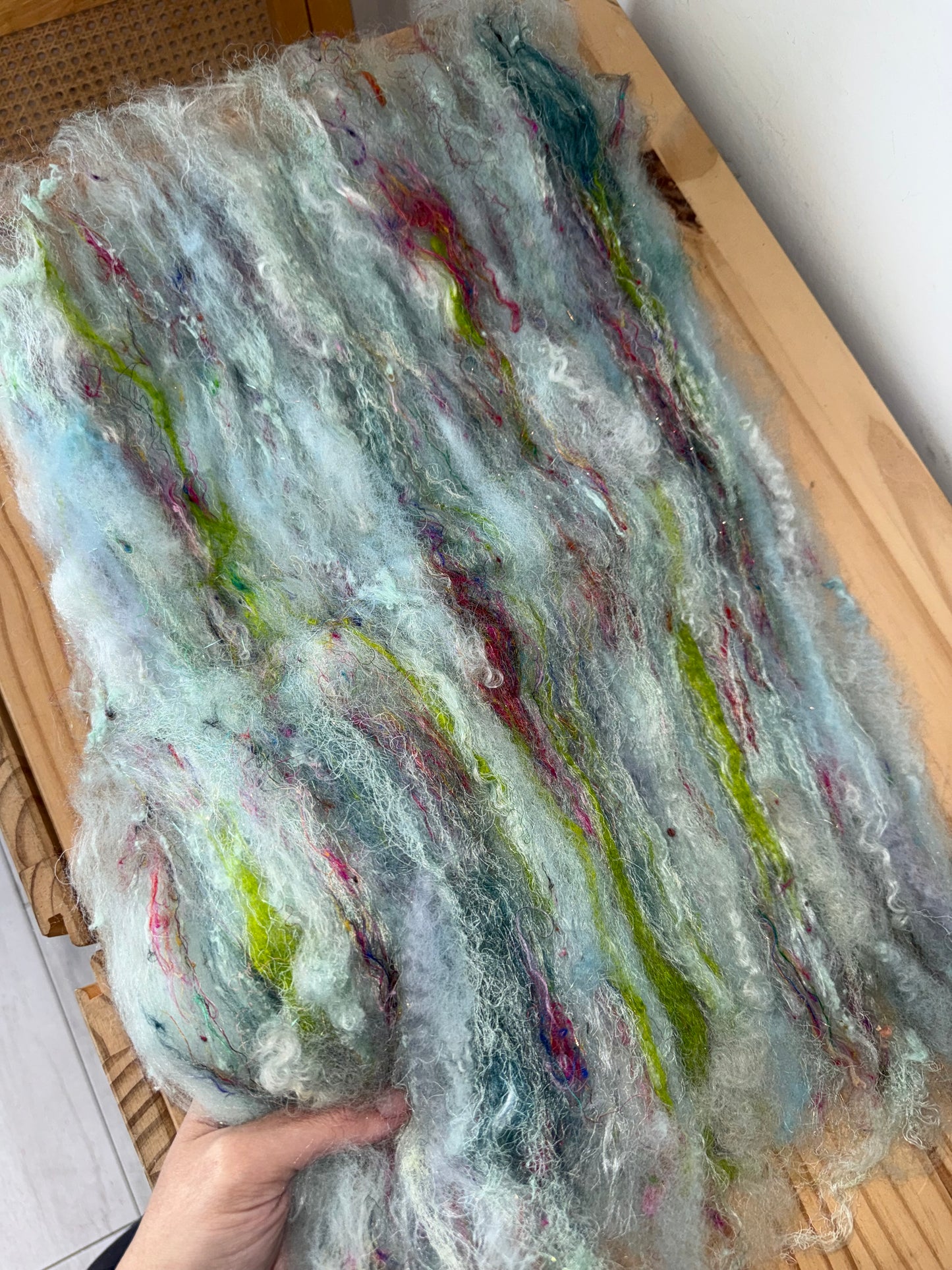 art batt - ice glacier with pops of color