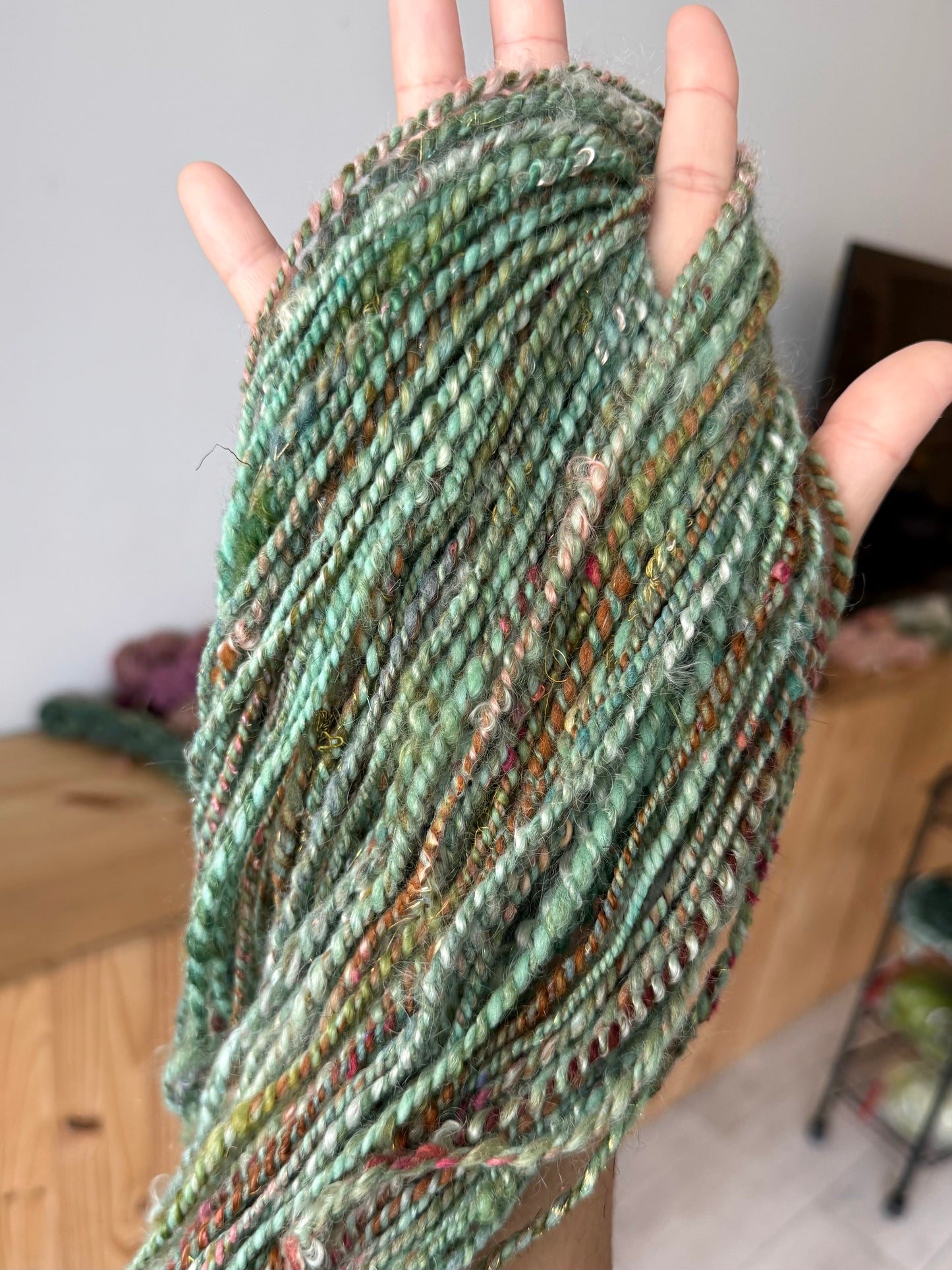 2 ply handspun yarn #7