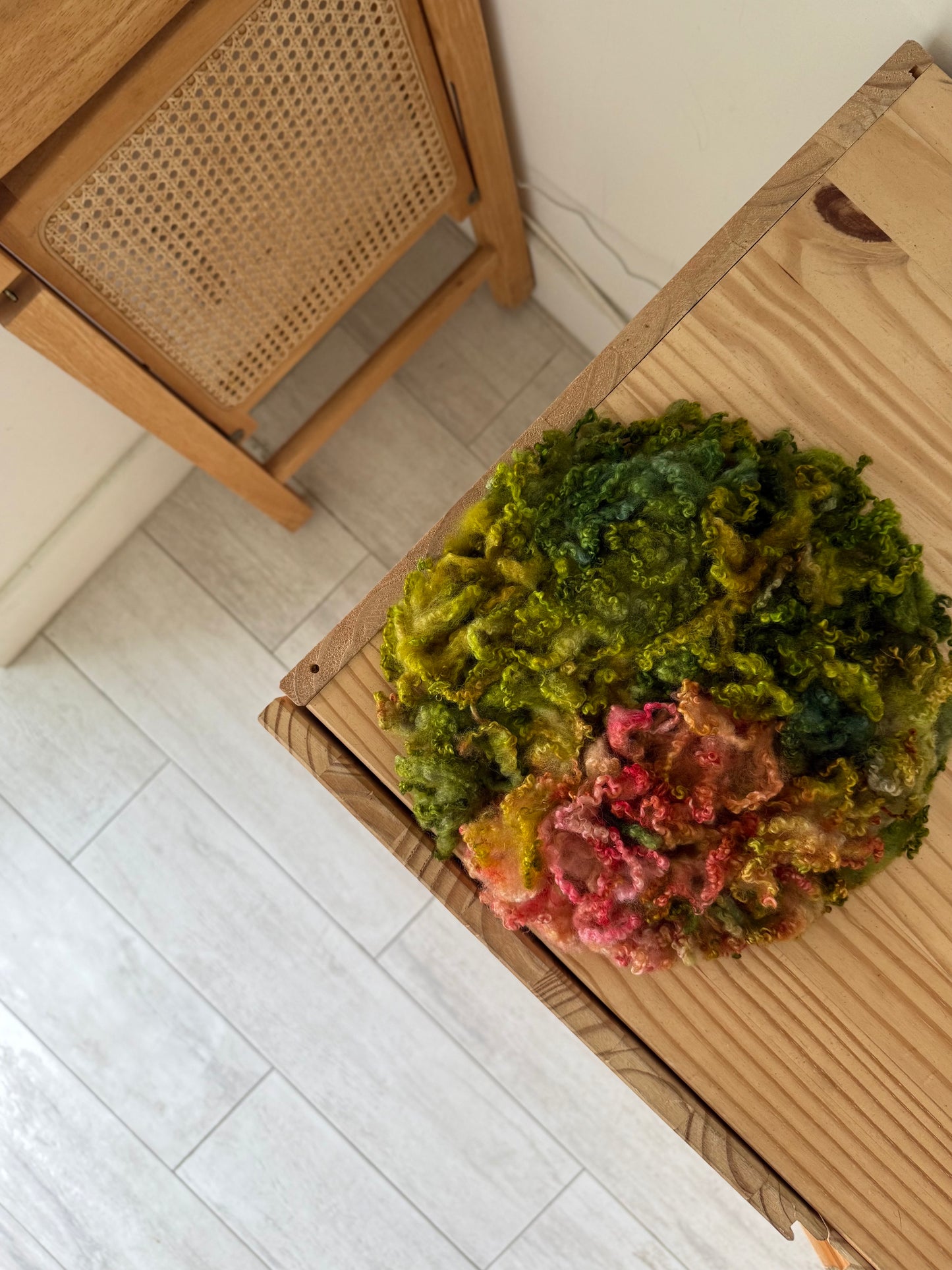 bluefaced leicester locks - flamingo gardens