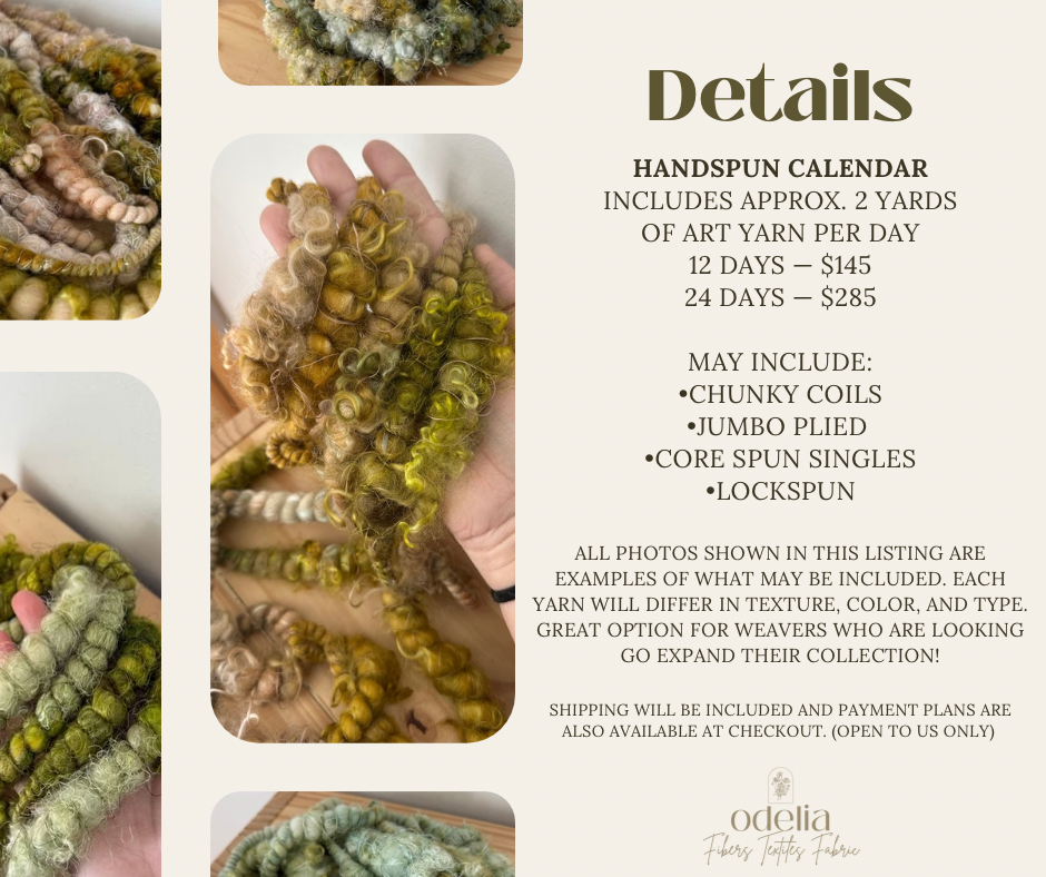 HOLIDAY ADVENT CALENDER || Hand Spun Art Yarn