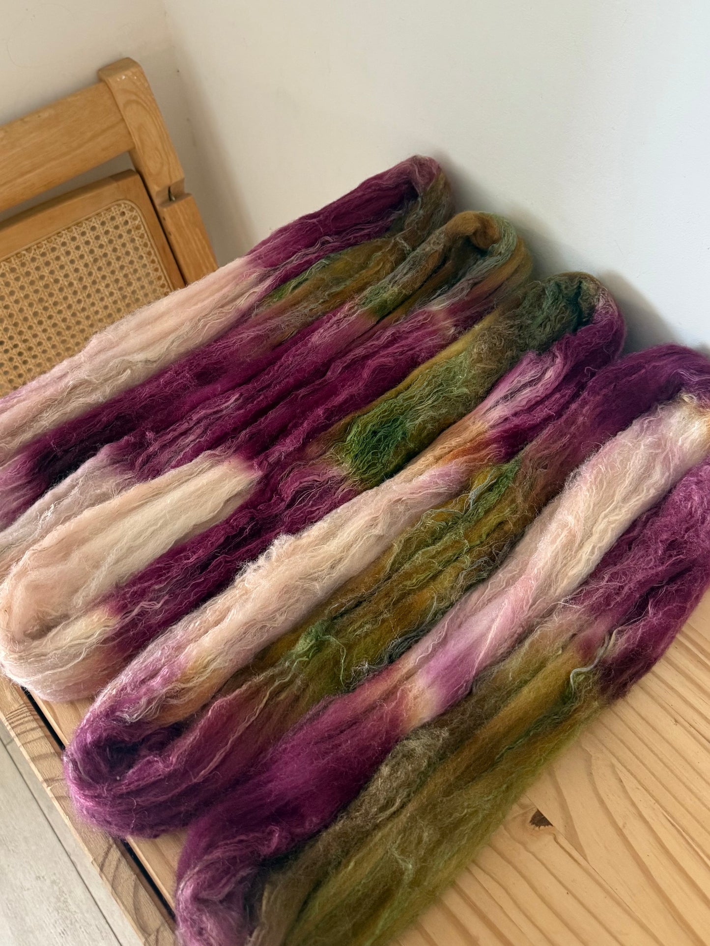 merino/silk/flax wool - sangria