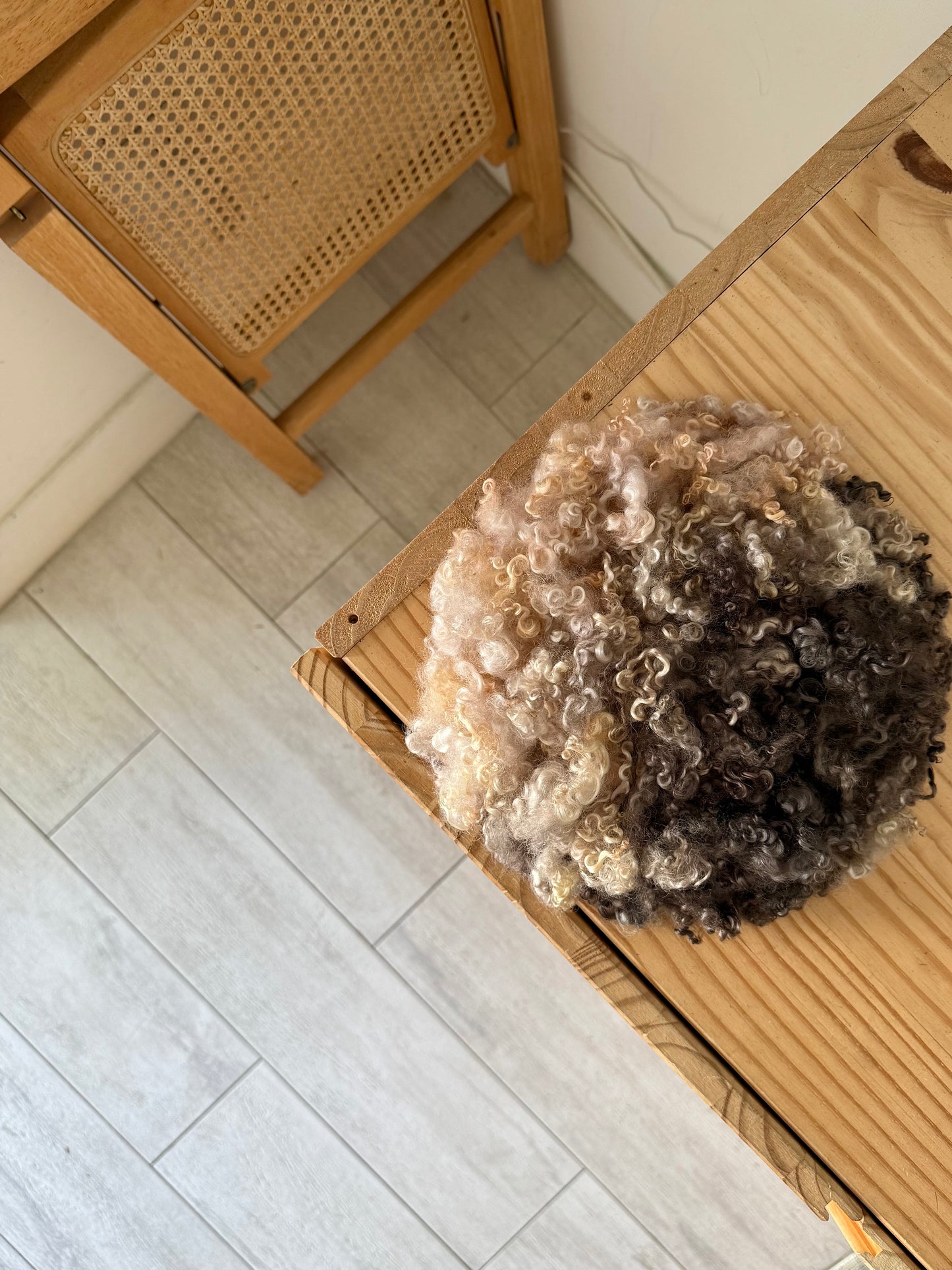 wensleydale locks - pecan plum & pink sand