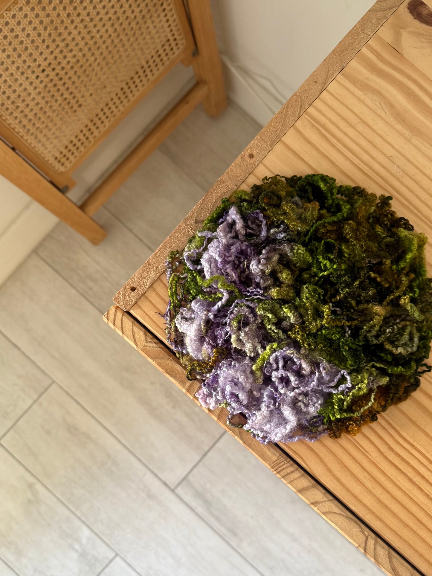 bluefaced leicester locks - enchanted forest