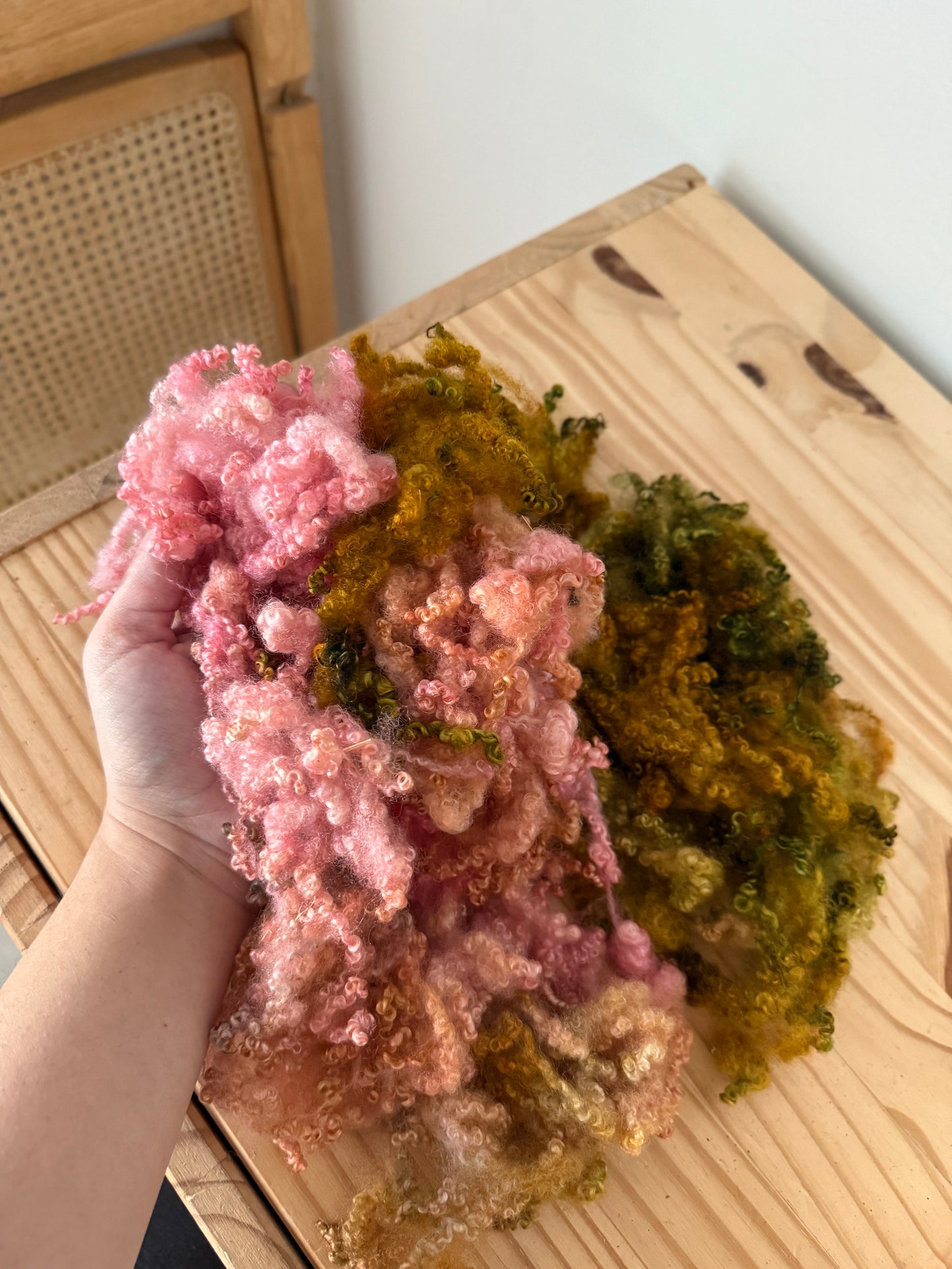 bluefaced leicester locks - flamingo gardens