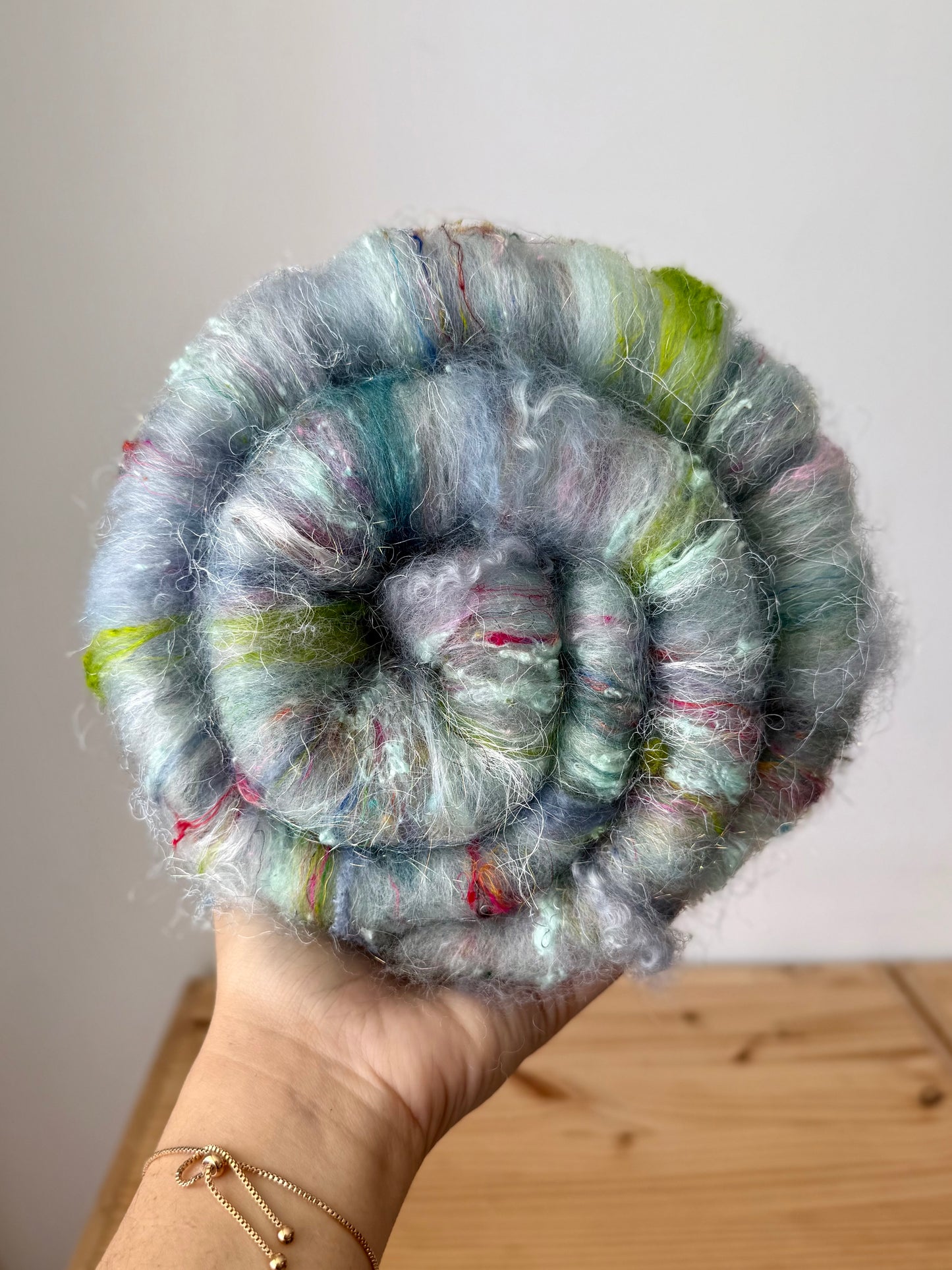 art batt - glacier with pops of color