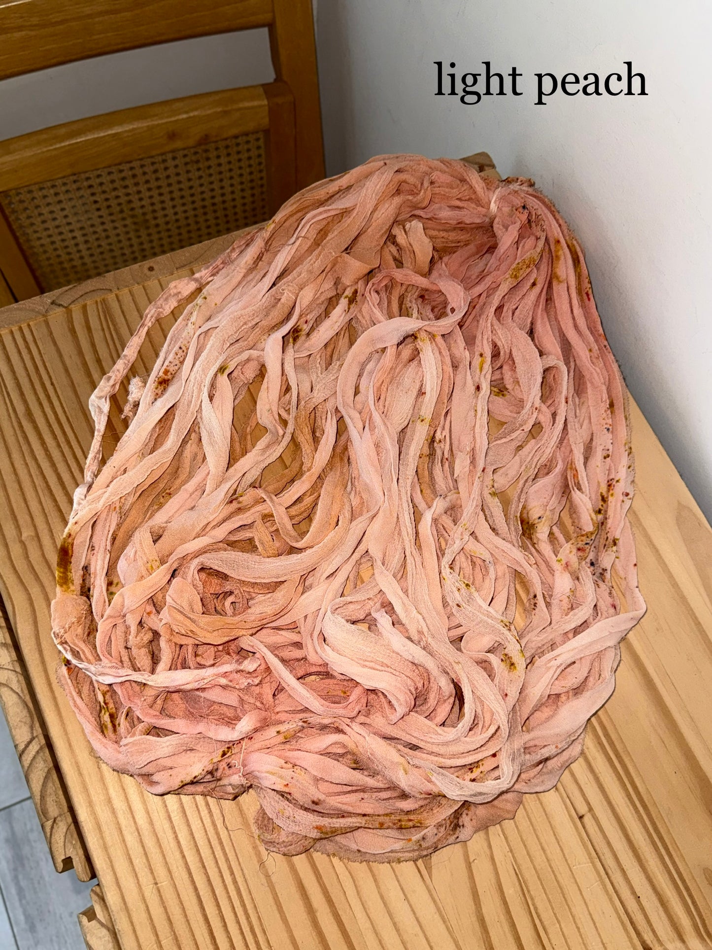 hand-dyed chiffon silk ribbon