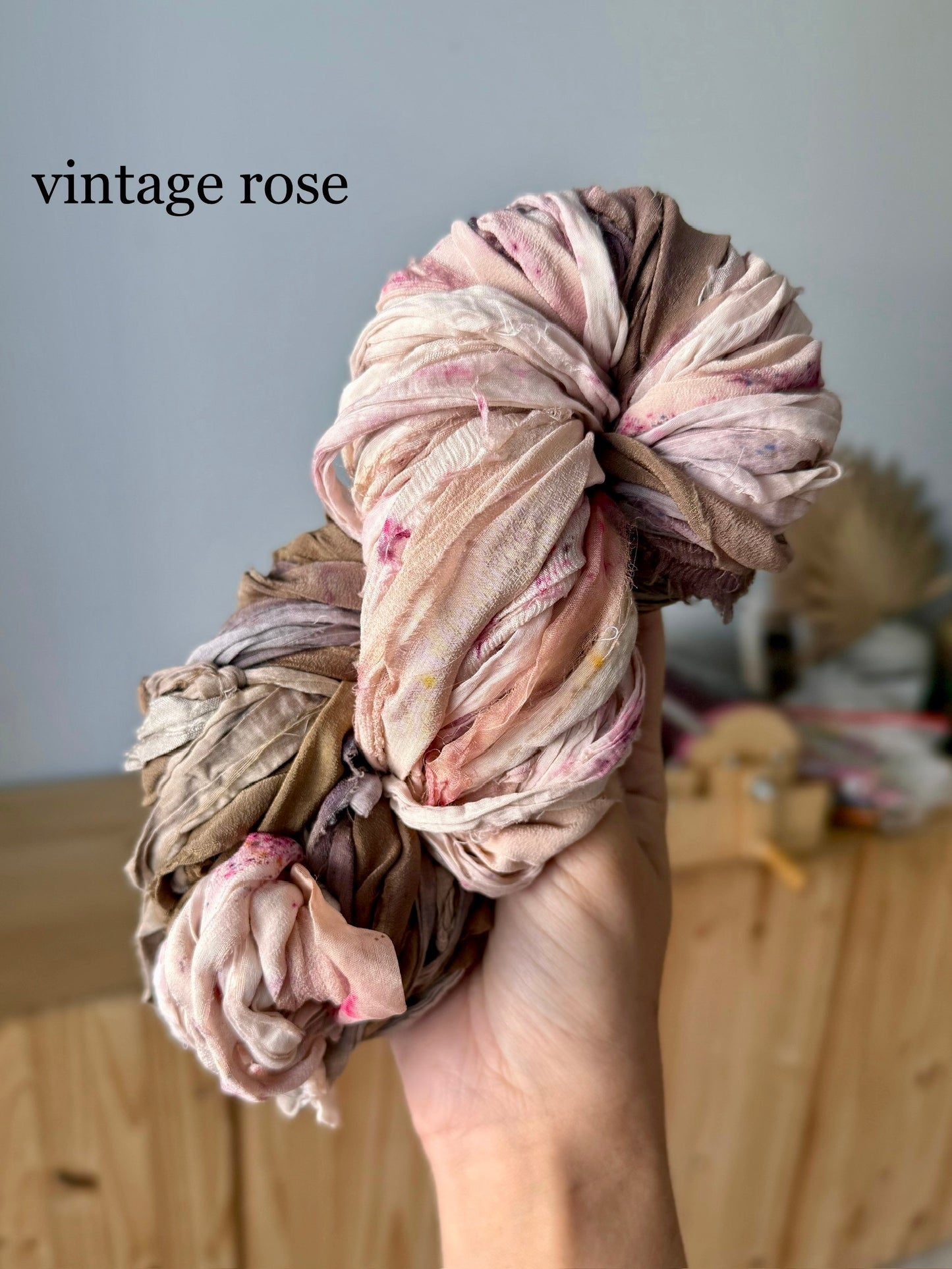 hand-dyed chiffon silk ribbon
