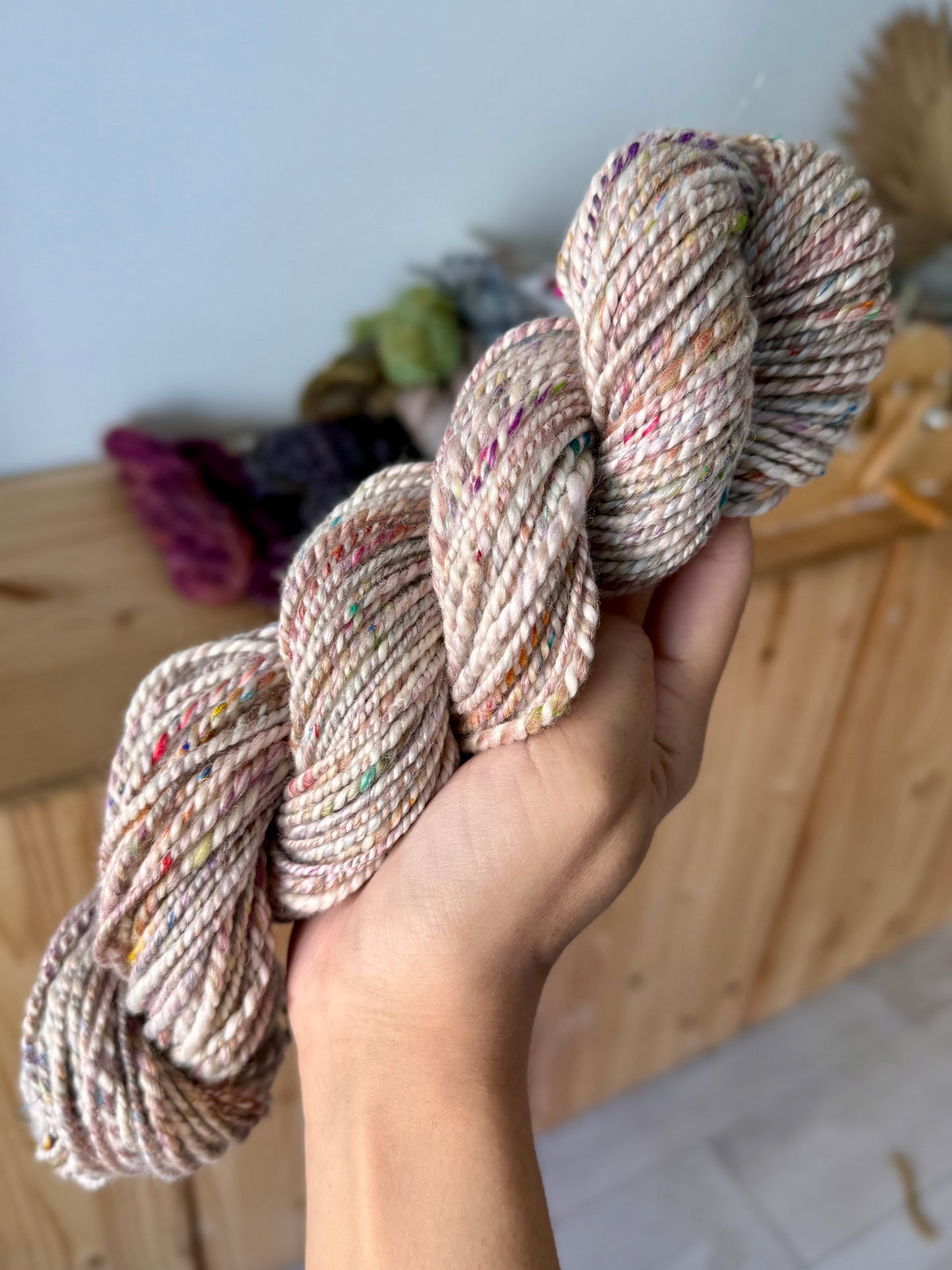 2 ply handspun yarn #4