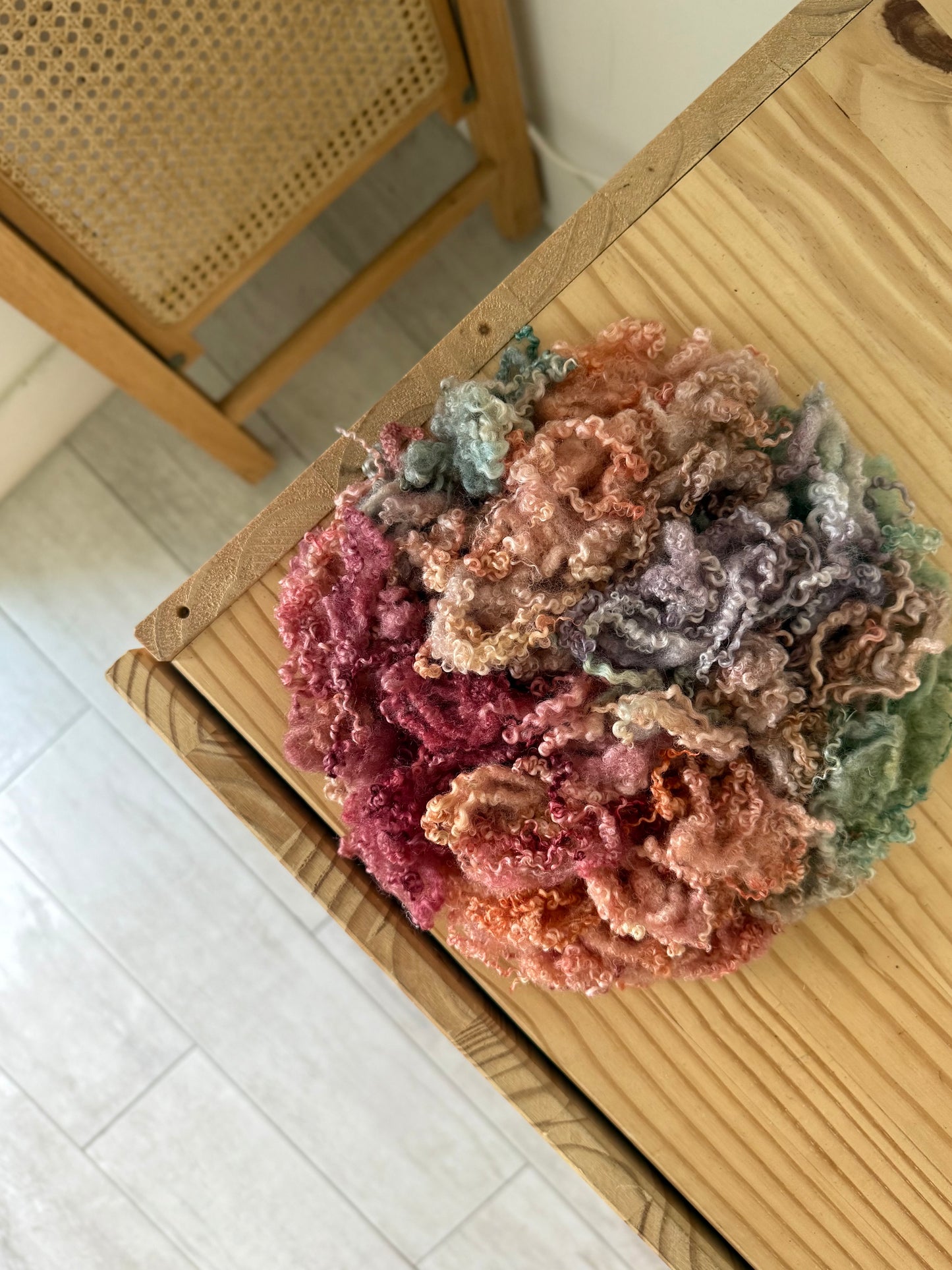 bfl tiny curls - magenta mint lavender