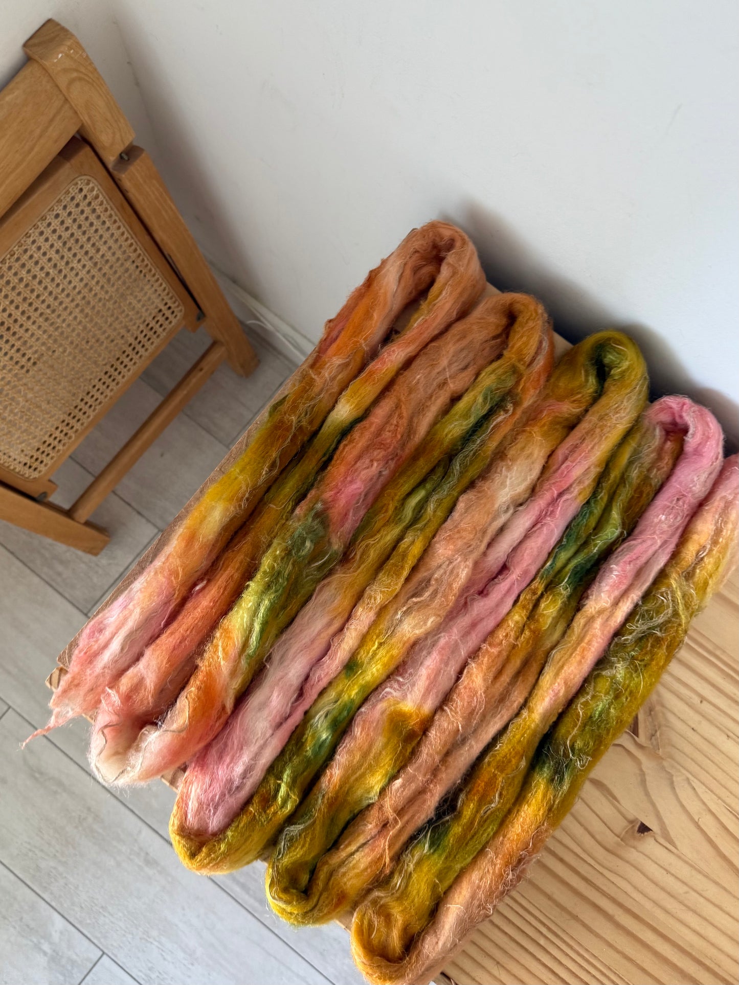 merino/silk/flax wool - tequila sunrise